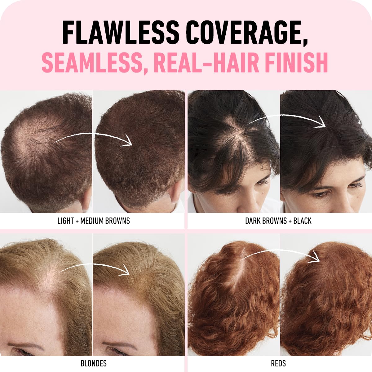 Boldify Hair Fibers Color Sample Kit - Fill In Thinning and Fine Hair for an Instantly Fuller, Thicker Look - 14 Shades for Women & Men - Grays