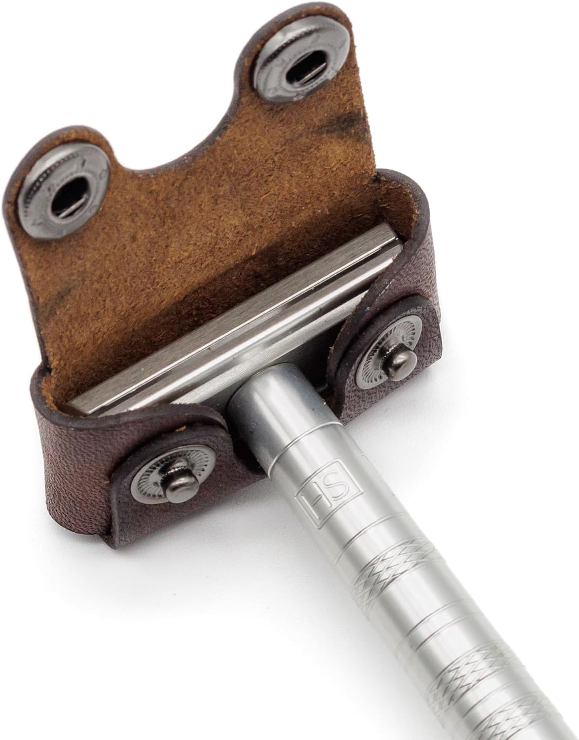 Henson Shaving Razor Leather Head Cover/Sheath for Henson AL13 and Henson Ti22