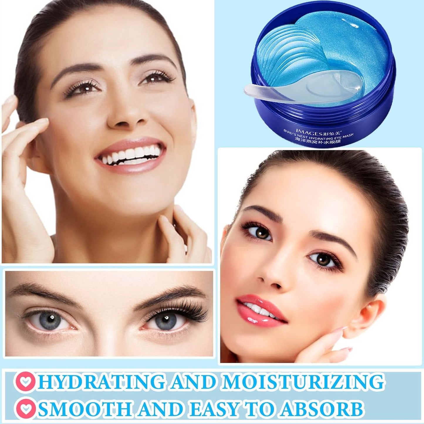 30 Pairs Gold Eye Mask,Under Eye Patches for Dark Circles and Puffiness,Hydrating and Moisturizing,Reduces Eye Bags and Smoothes Frownies,Eye Treatment Patches,Skin Care Products