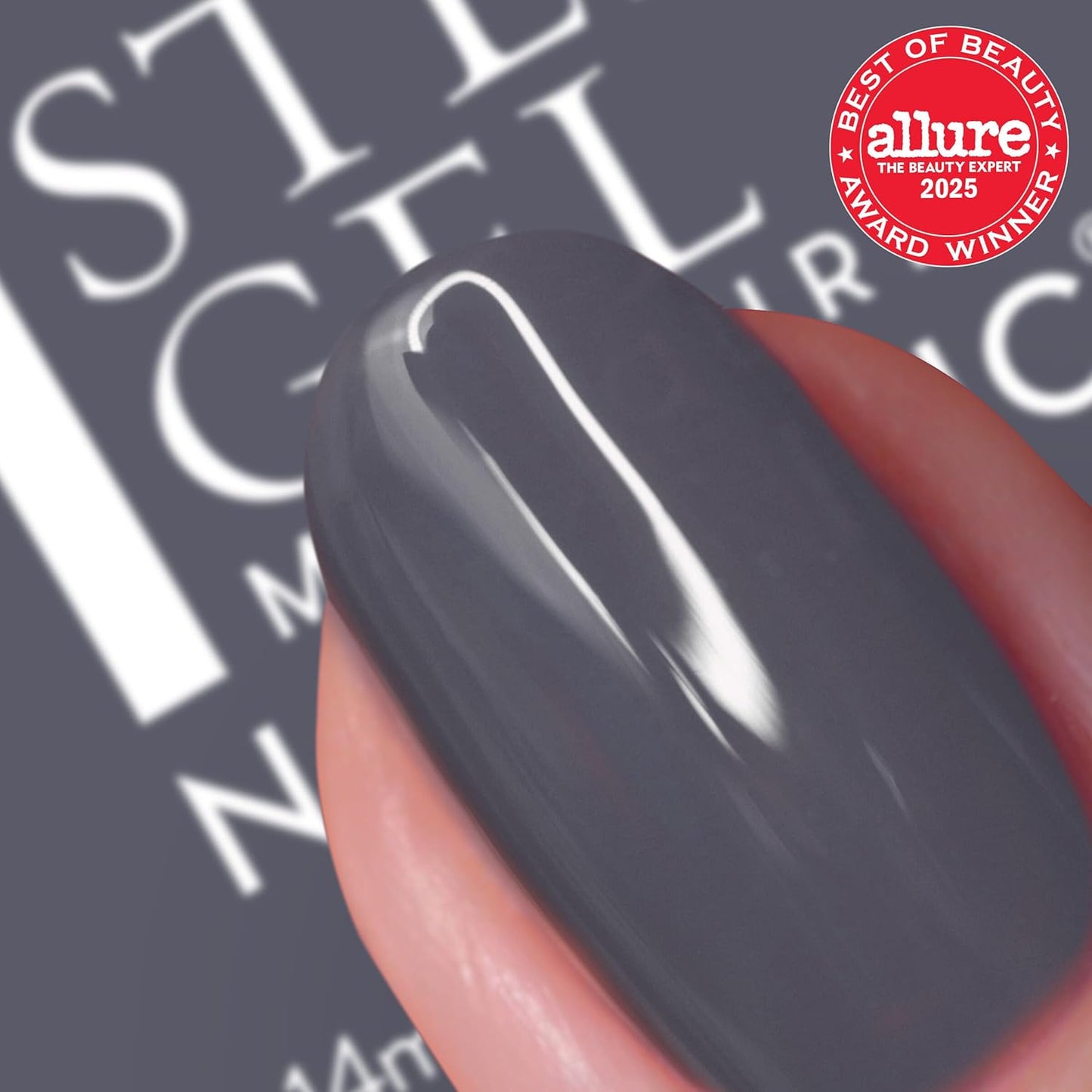 Nails Inc It's Topless Gel-Like Nail Polish, 4-in-1 Base Coat, Treatment, Color & Top Coat, Long Lasting, Strong, Chip Free Nails, Glossy Salon Quality Manicure, Air Dry Nail Polish, Emily, 0.47 Fl Oz