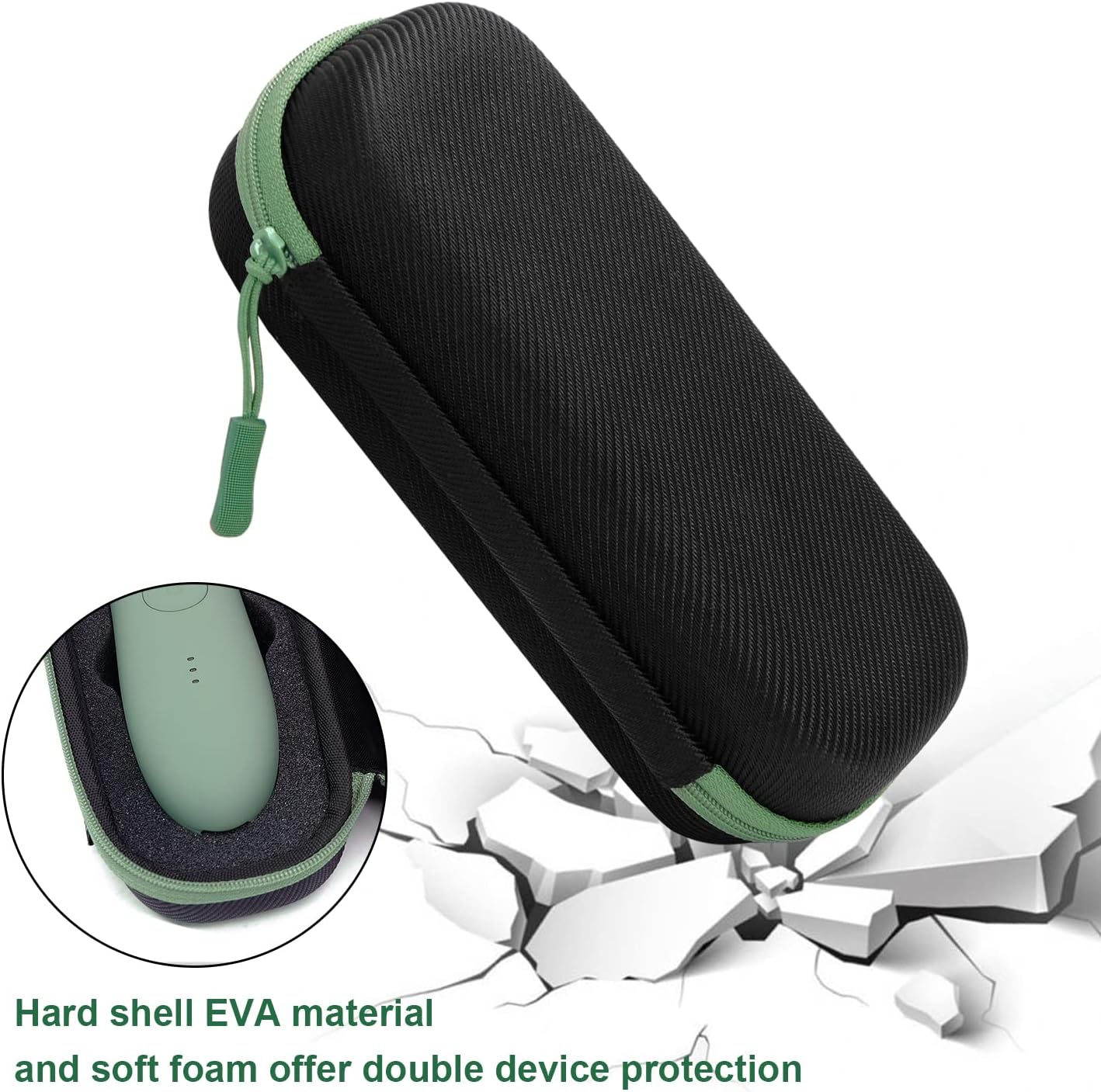 Case for Meridian Shaver, Yewltvep Hard Bags Compatible with MANSPOT Groin Hair Trimmer Without Recharge Dock, Storage Case for Meridian Trimmer with Shockproof Detachable Insert Foam