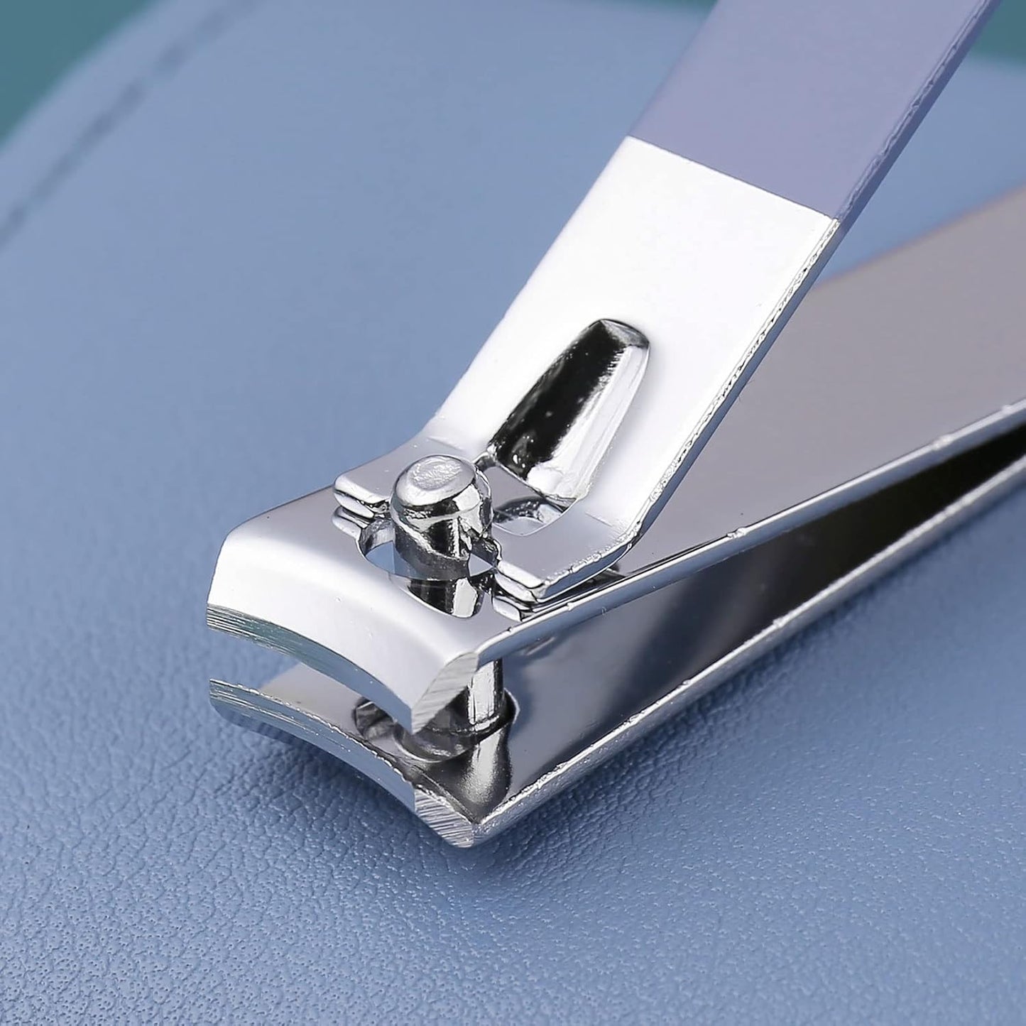 Manicure Set, Nail Clippers, Pedicure Kit, 16 In 1 Professional Grooming Kit Stainless Steel, Nail Toenail Scissors Tools with Luxurious Leather Travel Case For Men Women Blue Upgraded Version