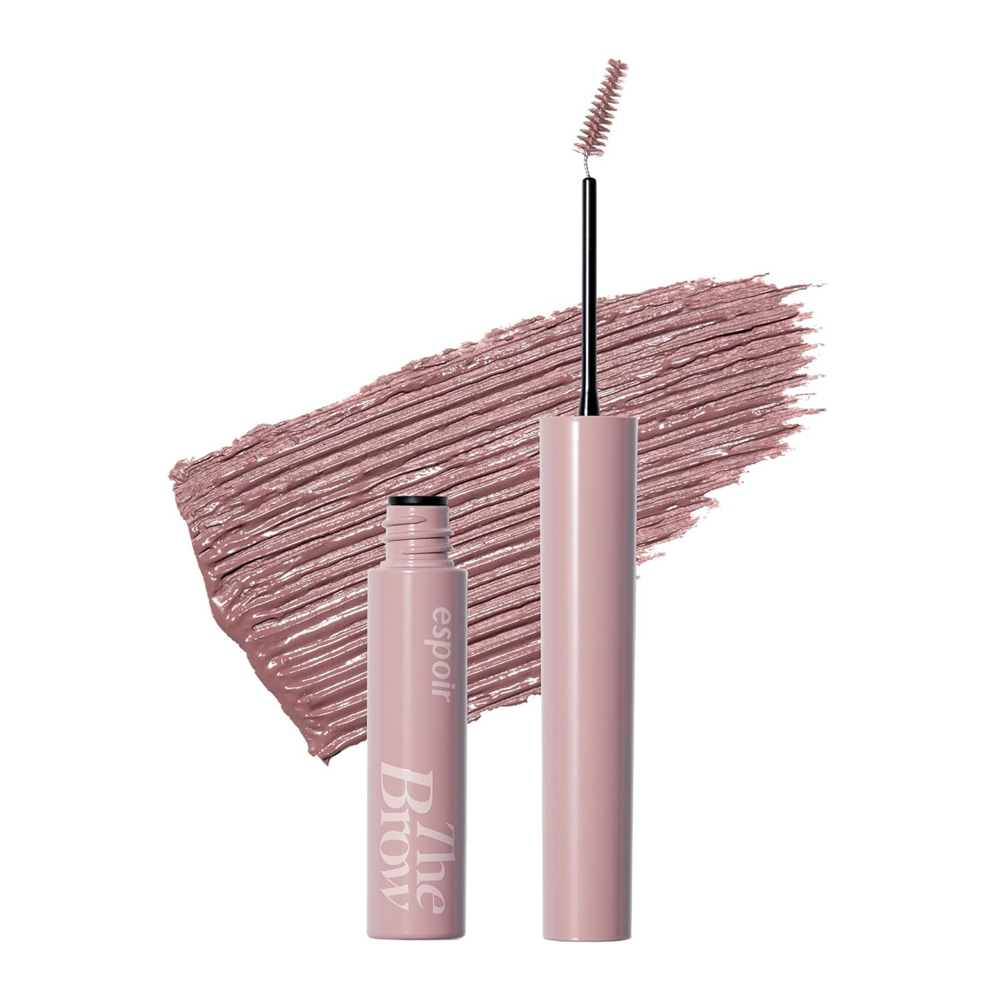 Espoir The Brow Color Fixing Cara #5 Dusty Pink 0.1 fl oz | Easy Fixing without Clumping | Long Lasting Smudgeproof Eyebrow Mascara | Soft Mood Coloring Tinted Gel | Korean Eye Makeup