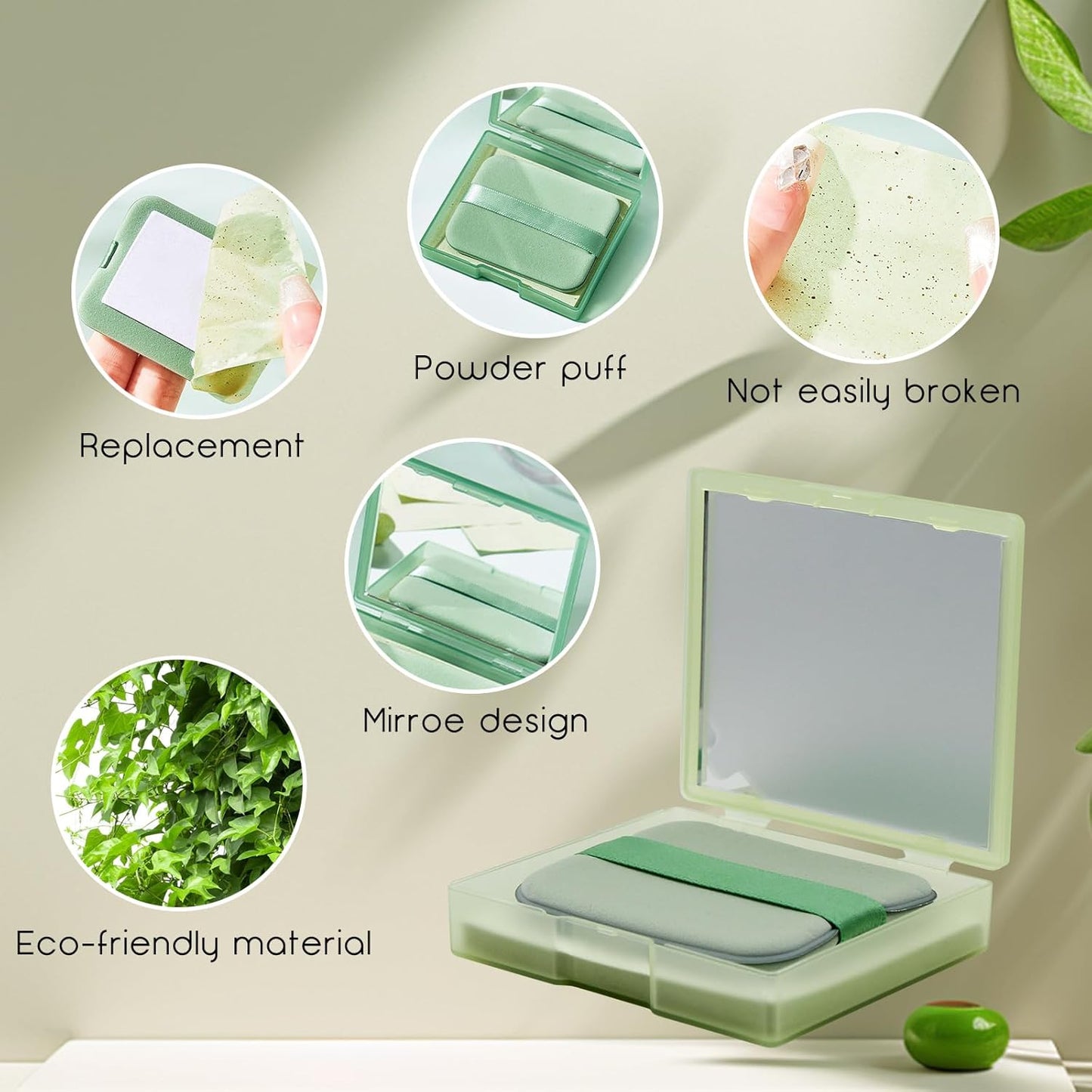 200 Oil Blotting Sheets for Face, Portable Oil Control Film with Mirror & Puff Not Destroy Base Makeup Face Oil Absorbing Sheets for Women & Men, Face Oil Control On The Go (Chamomile, 200)