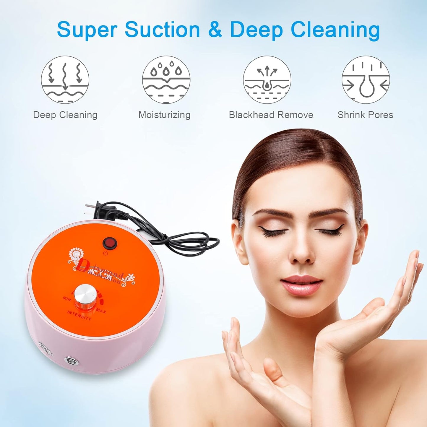 Diamond Microdermabrasion Machine Professional Dermabrasion Machine Facial Care Salon Equipment for Vacuum Blackhead Removal