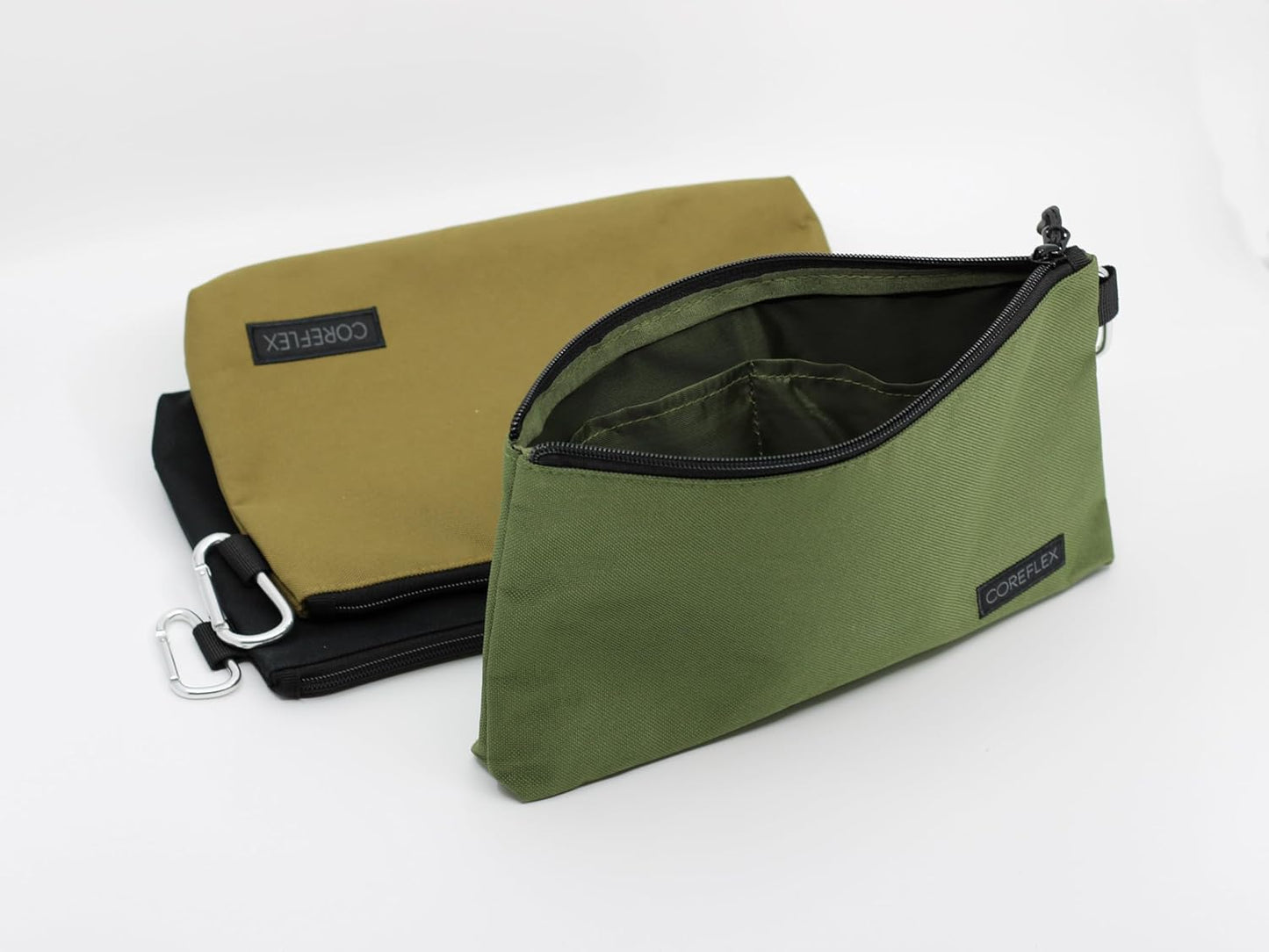 COREFLEX Premium Tool Pouch Zipper Bag, Small Tool Bag, Multipurpose Storage pouch, Heavy duty Flat Bottom Tool bag with YKK Zipper (3 pack Medium 10inch)