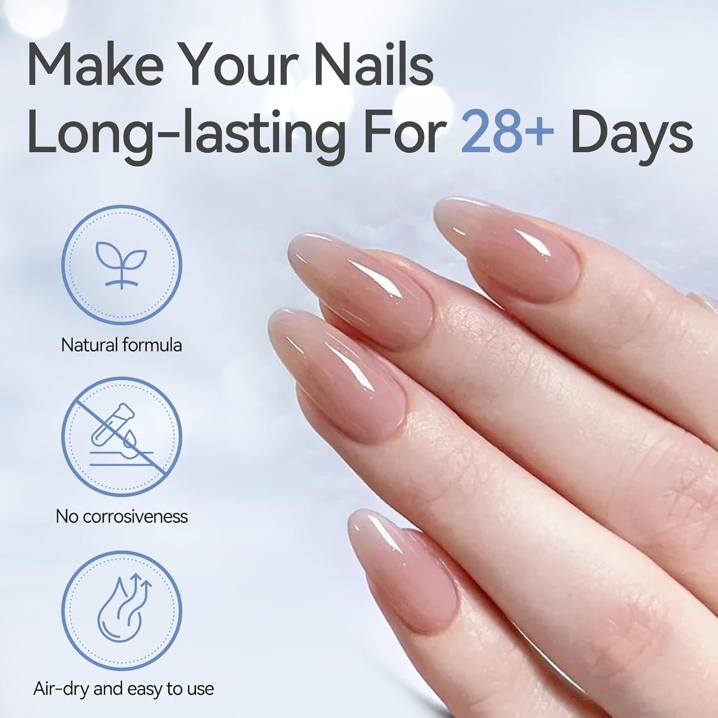 Born Pretty Natural Nail Prep Dehydrate, Acid Free Dehydrator for Acrylic and Gel Polish, Nail Tech Must Haves 15ml