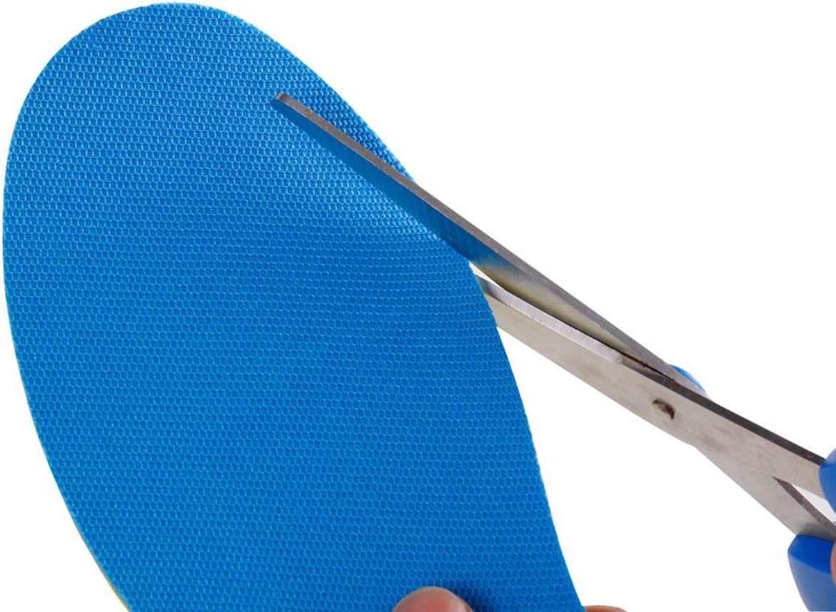 2 Pairs Breathable Insoles, Super-Soft, Sweat-Absorbent, Double-Colored and Double-Layered Shoe Inserts of Foam That Fit in Any Shoes (Blue/Black, 12.5-14.5 Women/9.5-13.5 Men)