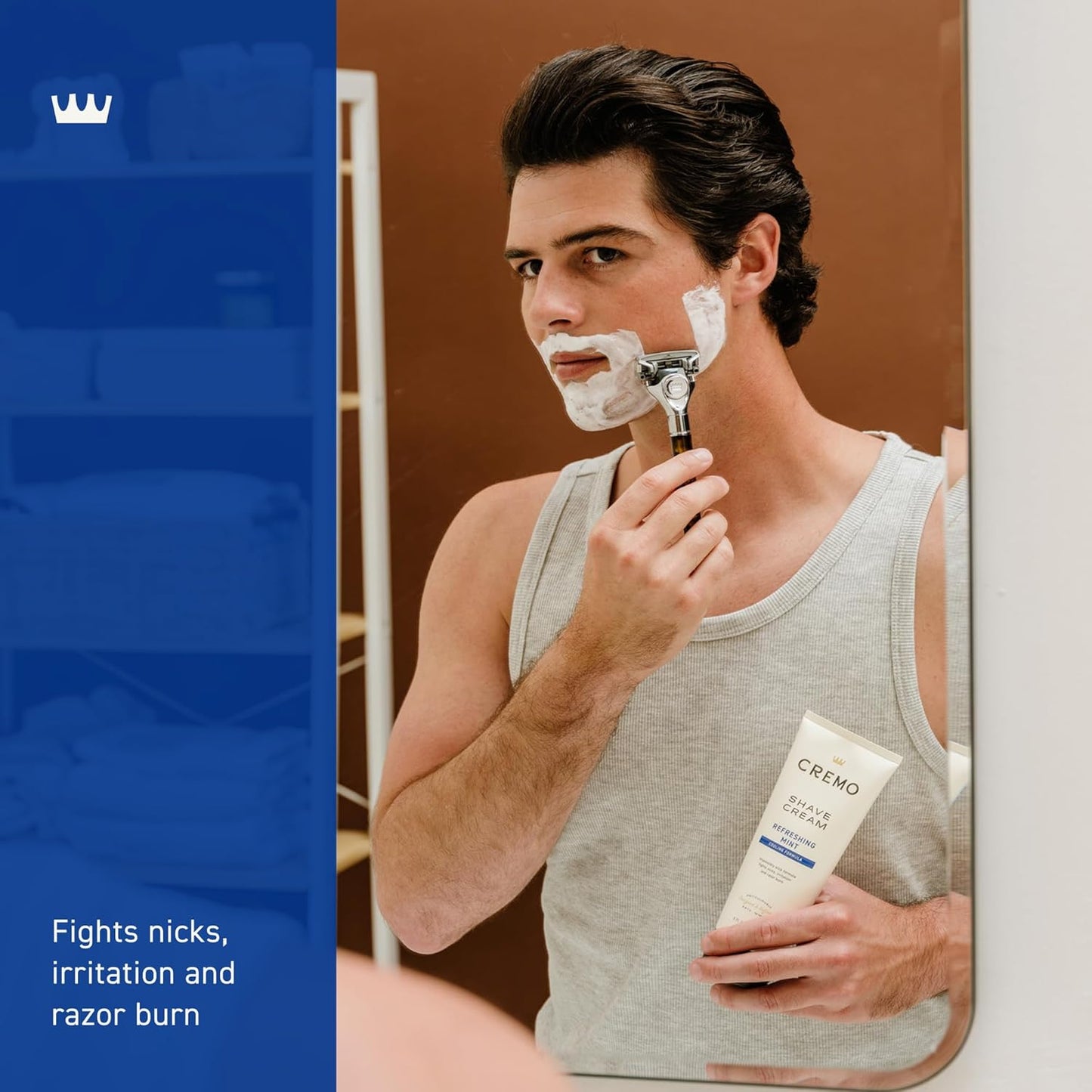 Cremo Shaving Cream, Barber Grade Cooling Shave Cream, Astonishingly Superior Ultra-Slick Shaving Cream for Men, Fights Nicks, Cuts and Razor Burn, 6 Fl Oz