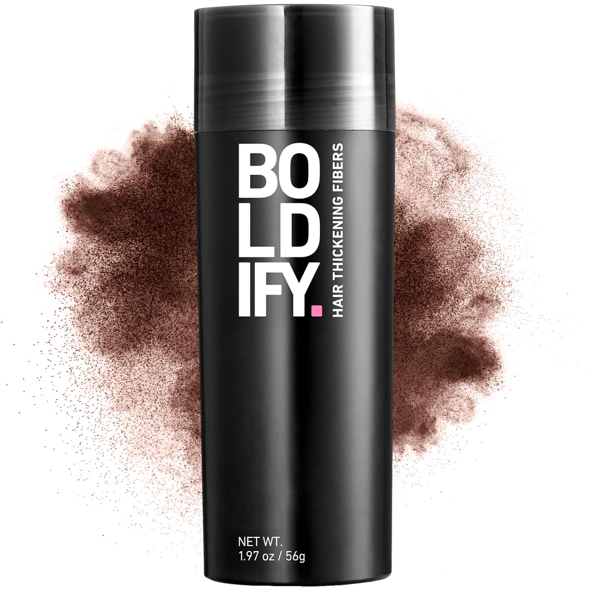 BOLDIFY Hair Fibers (56g) - Fill In Thinning and Fine Hair for an Instantly Fuller, Thicker Look - 14 Shades for Women & Men - Hazel Brown