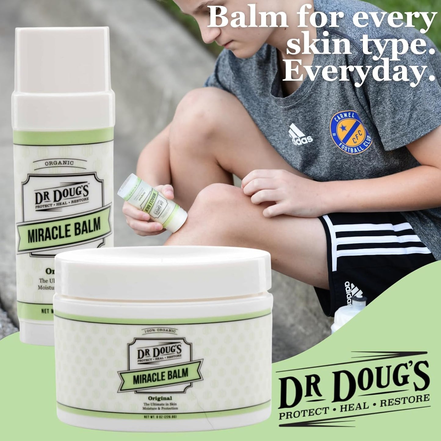 Dr. Doug's Original Miracle Balm – | Organic, Handmade Balm for Dry, Itchy Skin | Cruelty-Free &