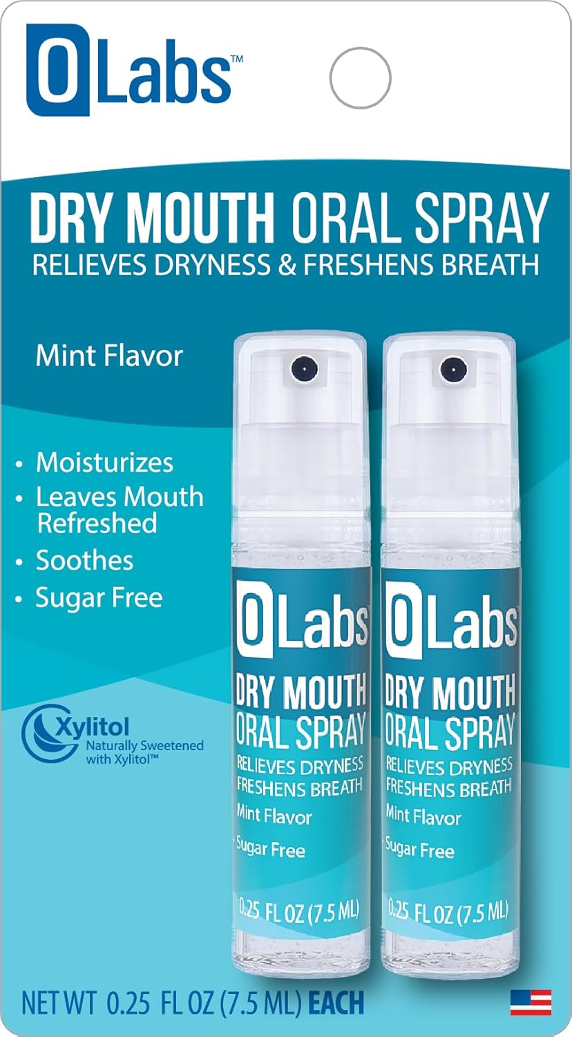 Dry Mouth Spray - Mint Flavor Breath Spray for Fresh Breath, Sugar Free, Alcohol Free, Value Pack includes One 1.5 oz Spray and Two Travel Freindly 0.25 oz Sprays