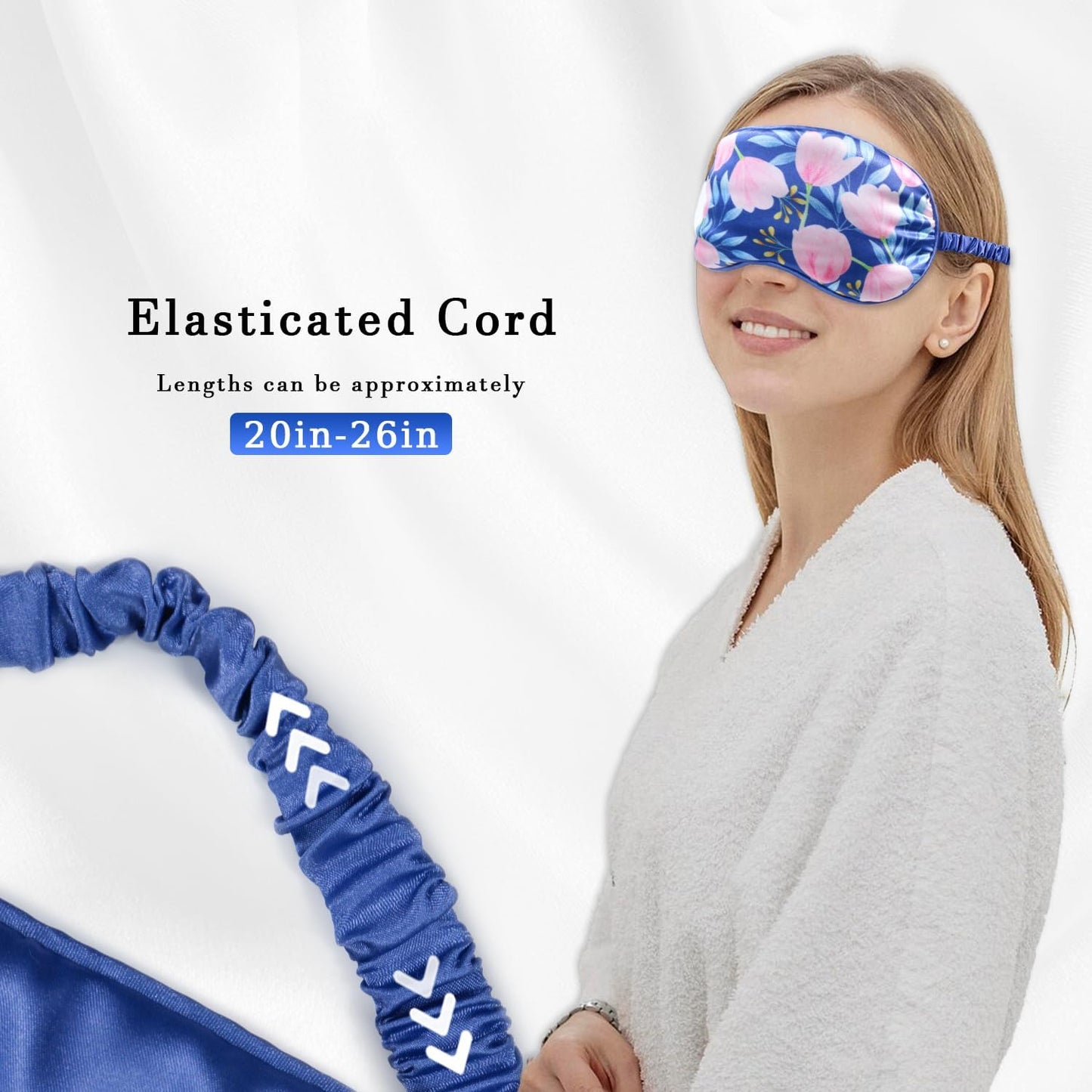 Heated Cold Eye Mask Silky Sleep Mask with Cooling Gel & Microwavable Heating Flaxseed Pad Warm Compress for Dry Eyes Care Sleeping Women Beauty Blindfold for Migraine Puffy Swollen