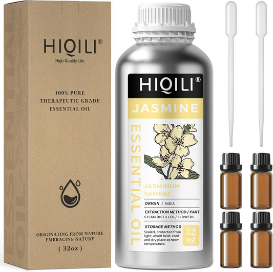 HIQILI 32 Fl Oz Jasmine Essential Oil - 1000ML