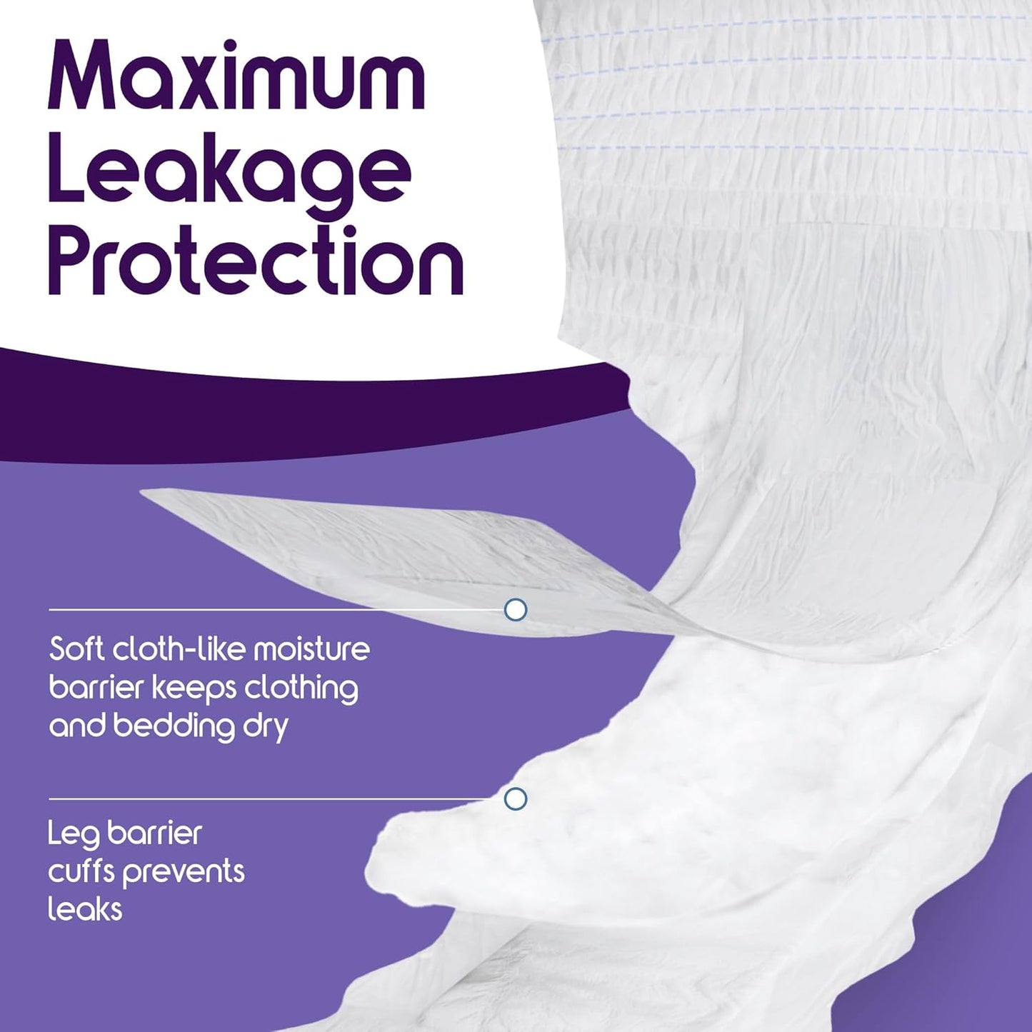 Inspire Protective Underwear for Men and Women Incontinence Underwear | Adult Diapers | Disposable Underwear for Adults | Adult Pull Ups - 4 Bags of 14 | 56 Total (Extra Large)