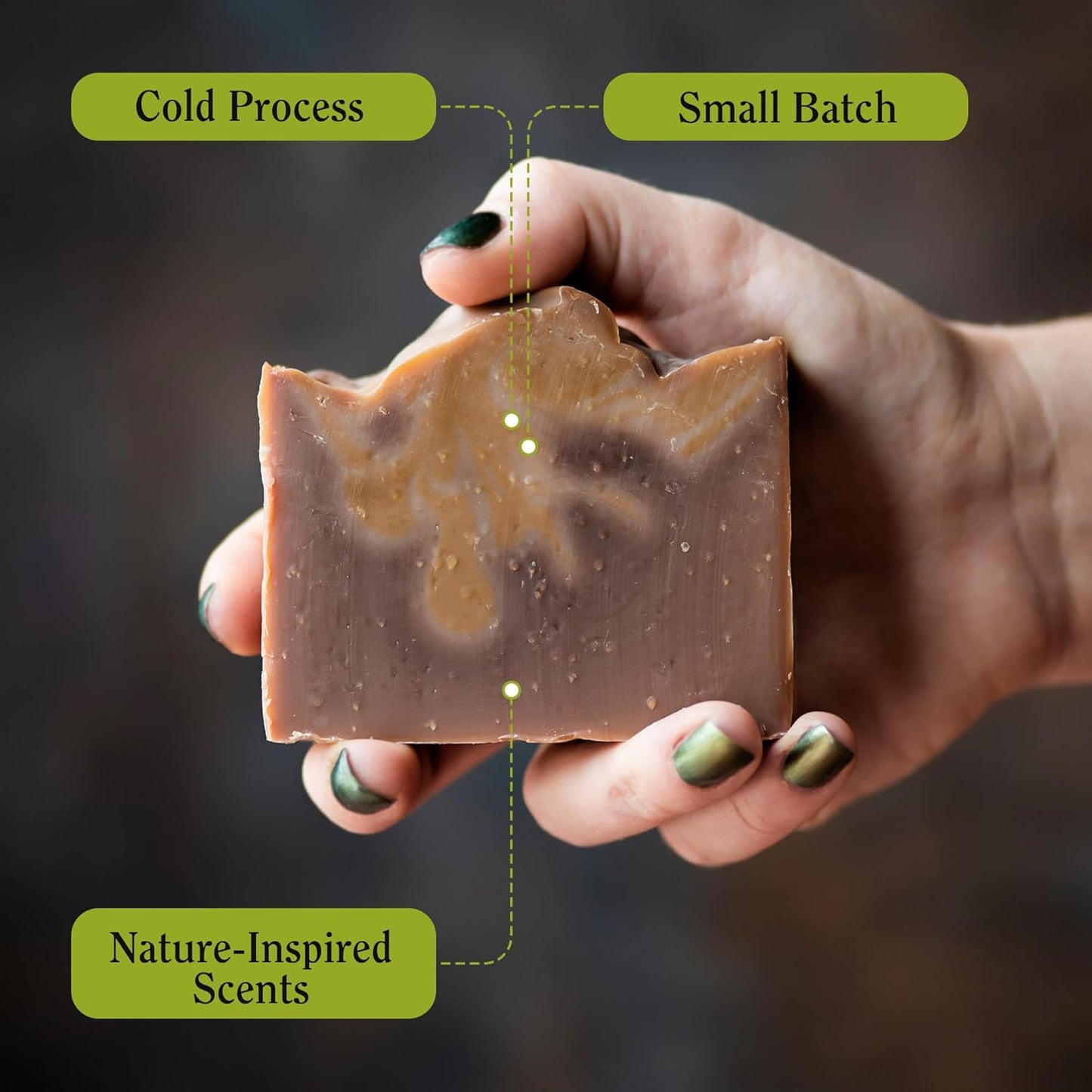 CompassSoap Vanilla Woods | Natural Bar Soap for women | Best Bath Soap Bars for Women with Minimalist & Gentle Lather | Paraben & Phthalate Free Body Soap Bars for Women | 5 oz. Pack of 2