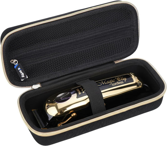 Case Compatible with Wahl 5 Star/BaBylissPRO FX+/ NOVAH HCL-002 Professional Cord/Cordless Hair Clippers Barber Trimmers, Beard Trimmer Grooming Storage Holder (Case Only) (Black)