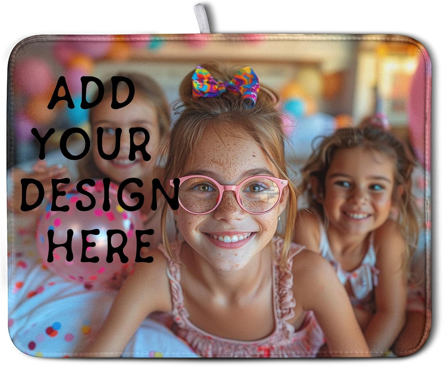 Customized Microfiber Fabric Dish Drying Mat for Kitchen Counter 16x18 Inch,Custom Any Photo or Text Drying Mat Personalized Dish Drainer Mat Super Absorbent Dish Rack Pad for Coffee Bar Sinks