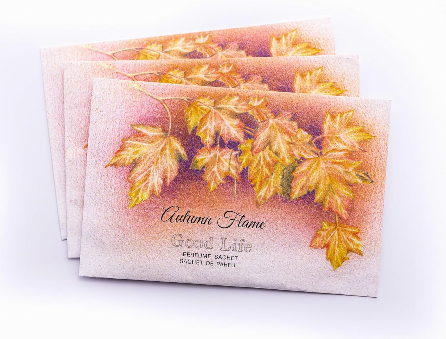 Good Life Autumn Flame Scented Sachets | Designed in New Zealand | 12 Sachets