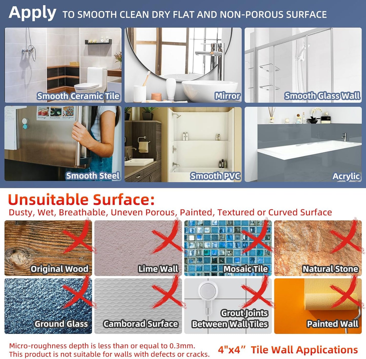 Grab Bars for Bathtubs and Showers Glow in The Dark, 17 inch Suction Grab Bar, Shower Handle Safety Grip Handrail for Seniors and Elderly, Removable Waterproof No Drilling, Grey