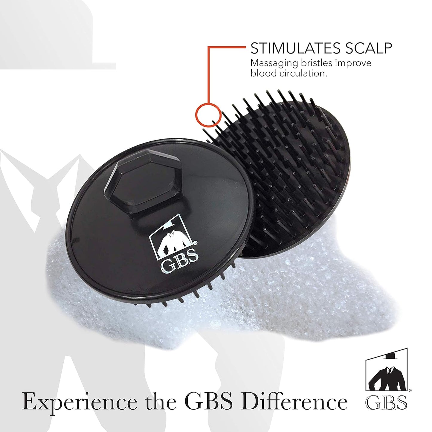 G.B.S Stylish Easy to Hold Hair Scalp Shampoo Brush #100 Scrubber Helps to Remove Dandruff, Promotes Hair Growth Head Massager Brush for Home, Office, Travel, Gym Pack of 6 (3 Black, 3 Red)
