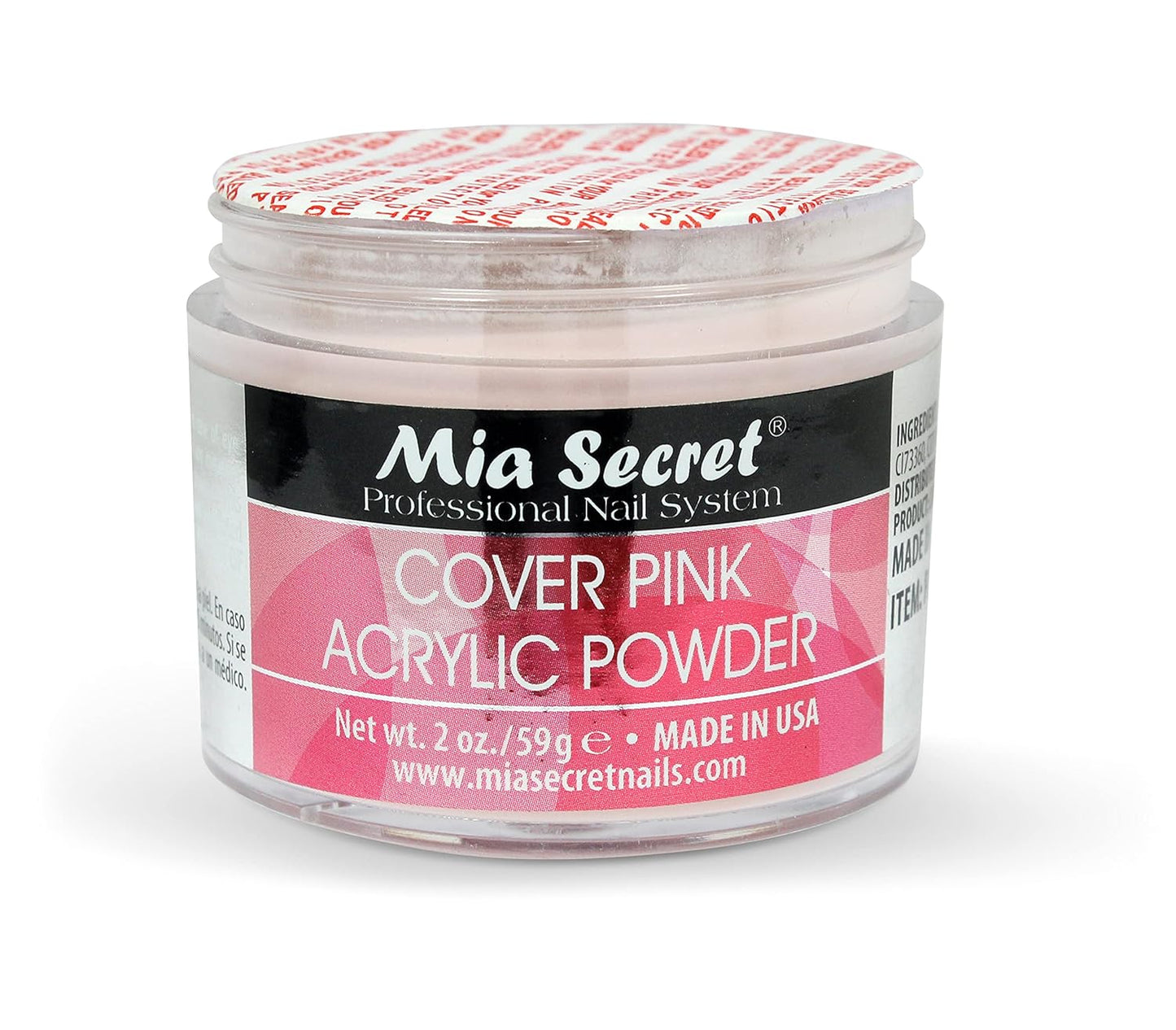 Mia Secret Cover Pink Acrylic Powder - Easy to Apply - 2 Ounce