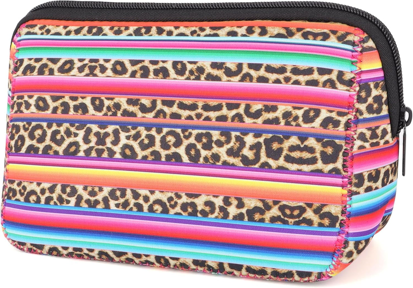 Cosmetic Bag Waterproof Neoprene Zipper Pouch Travel Portable Toiletry Makeup Bags Organizer Case for Women and Girls