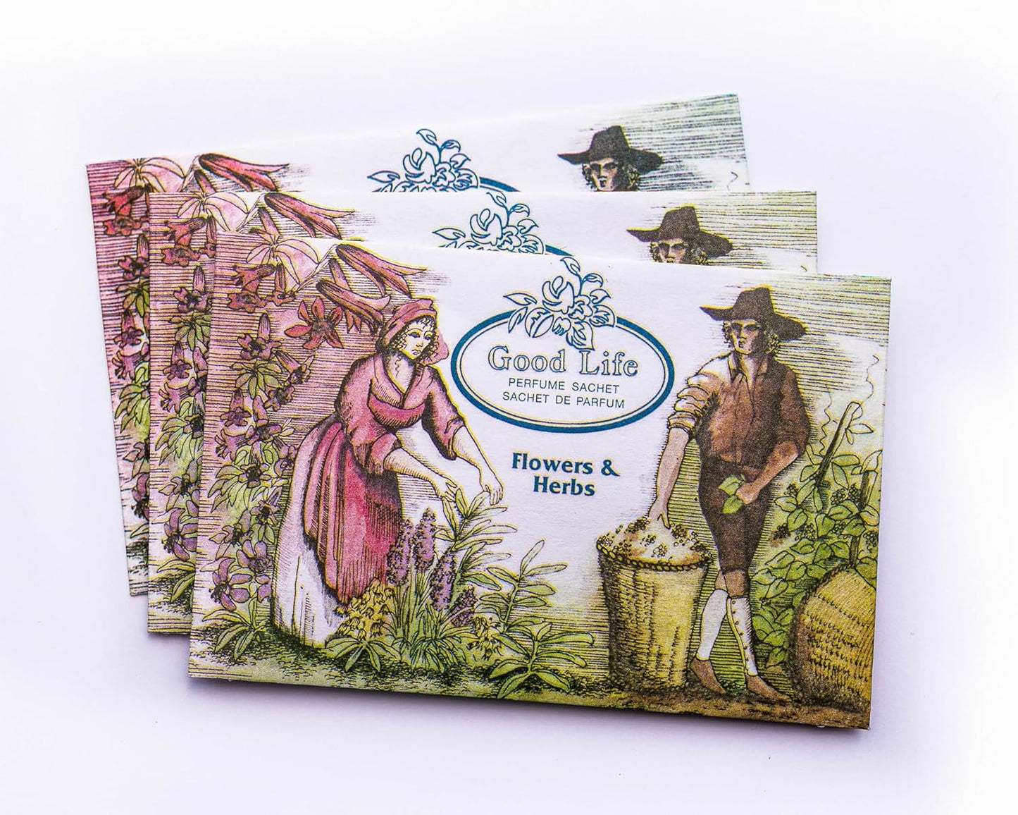 Good Life Flowers & Herbs Scented Sachets | Designed in New Zealand | 12 Sachets