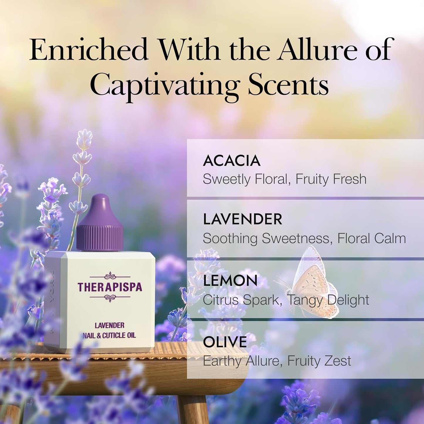 Nail & Cuticle Oil with Avocado, Jojoba, Biotin & Vitamin E – Nail Growth & Repair Oil for Damaged Cuticles & Brittle Nails (Olive, 2.0 fl oz)