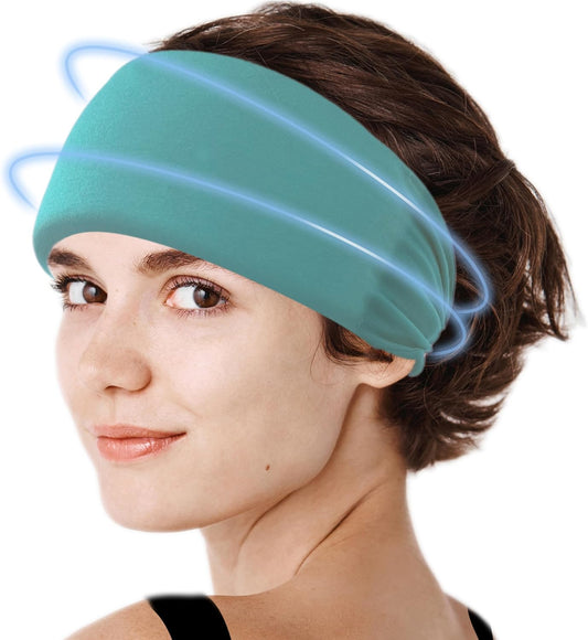Crimmy Migraine Headache Relief Cap, Cooling Gel Headband Neck Wrap Hat Mask, Soothing Ice Pack Head Face Cold Compress for Tension Stress & Hangover