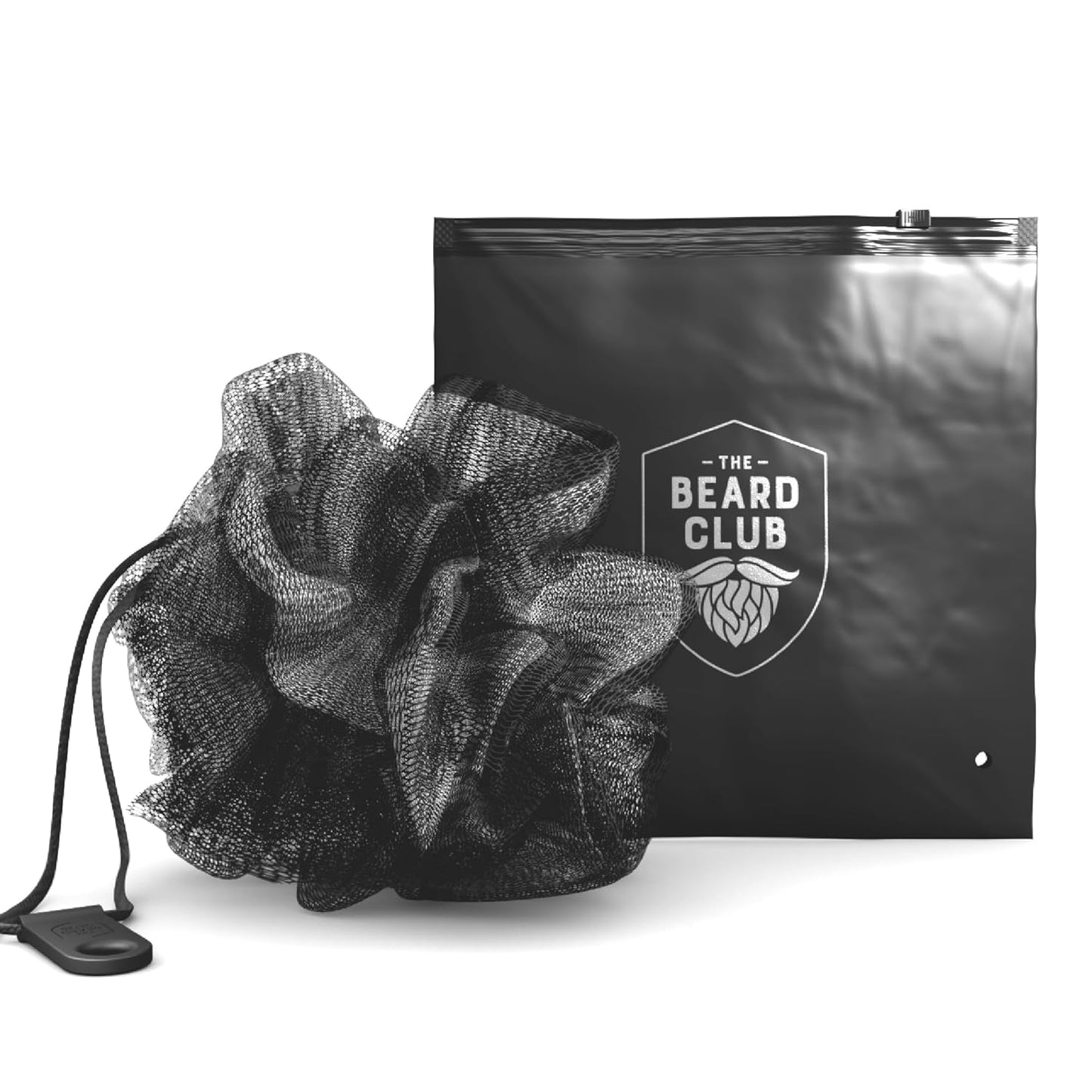 The Beard Club Premium Exfoliating Loofah Sponge - Soft Shower Body Scrubber for Men & Women, Large Bath Loofah for Luxurious Skin Care, Durable Shower Pouf & Bathing Accessories in Stylish Design