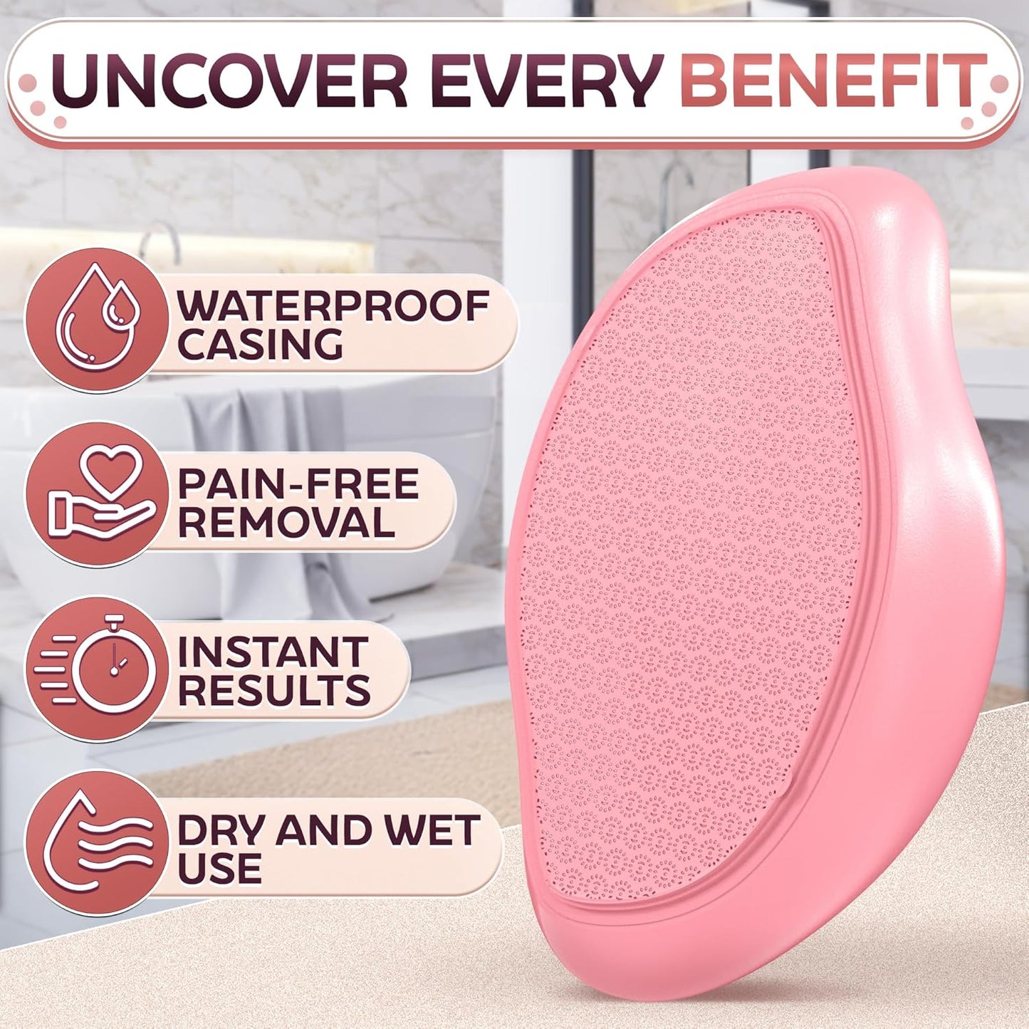 Nano Glass Foot File Callus Remover – 4.6" Glass Foot Scrubber Dead Skin Remover for Feet, Ergonomic Heel Scraper for Cracked Heels, Scratch-Resistant – Moisture-Resistant & Gentle Cleansing