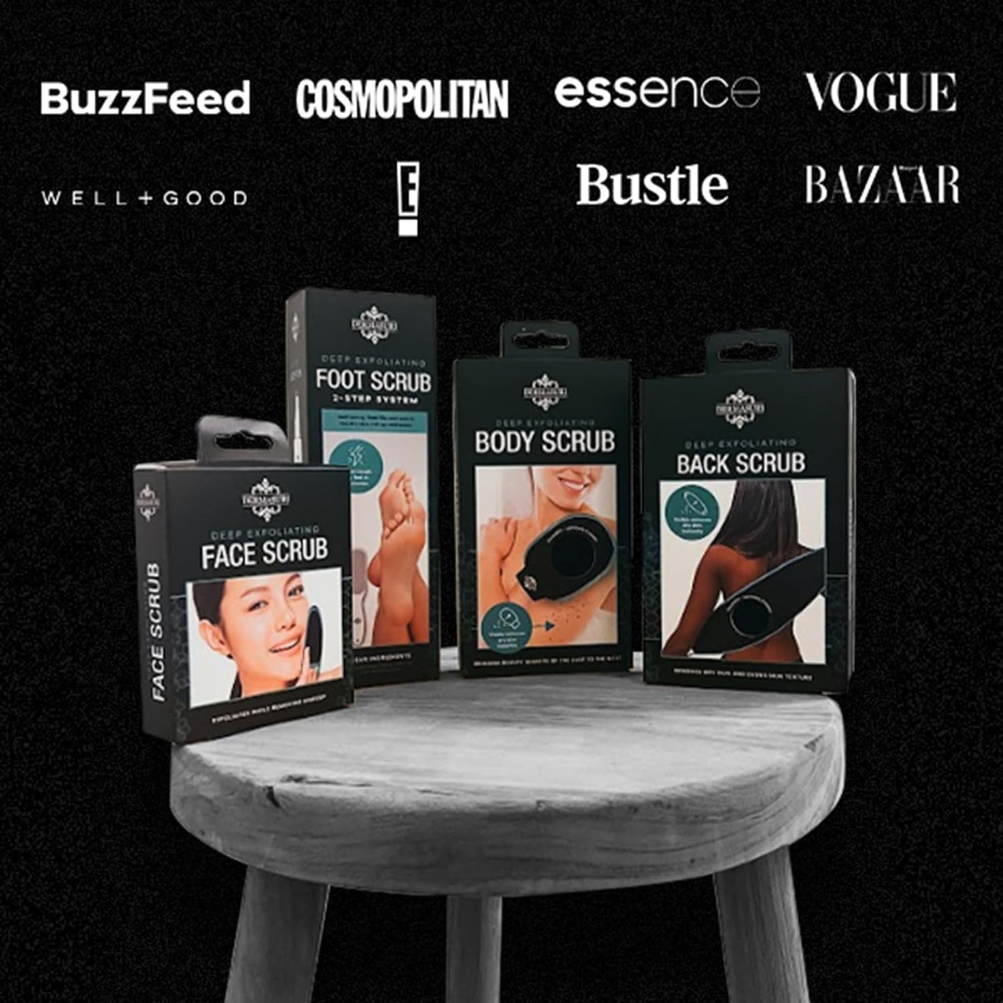 Dermasuri Deep Exfoliating Glove – Korean Exfoliating Body Scrubber for Shower, Buffs Dry & Dead Skin, Keratosis Pilaris Treatment, Body Scrub, Skin Exfoliator for Men & Women, Reusable Teal Mitt