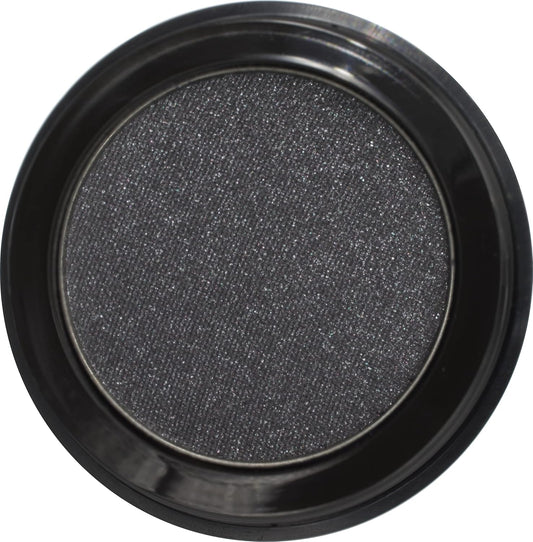 Eclipse Shimmering Glitter Black Onyx Chrome Dark Grey Pressed Powder Single Vegan Eyeshadow; Talc, Paraben & Cruelty Free