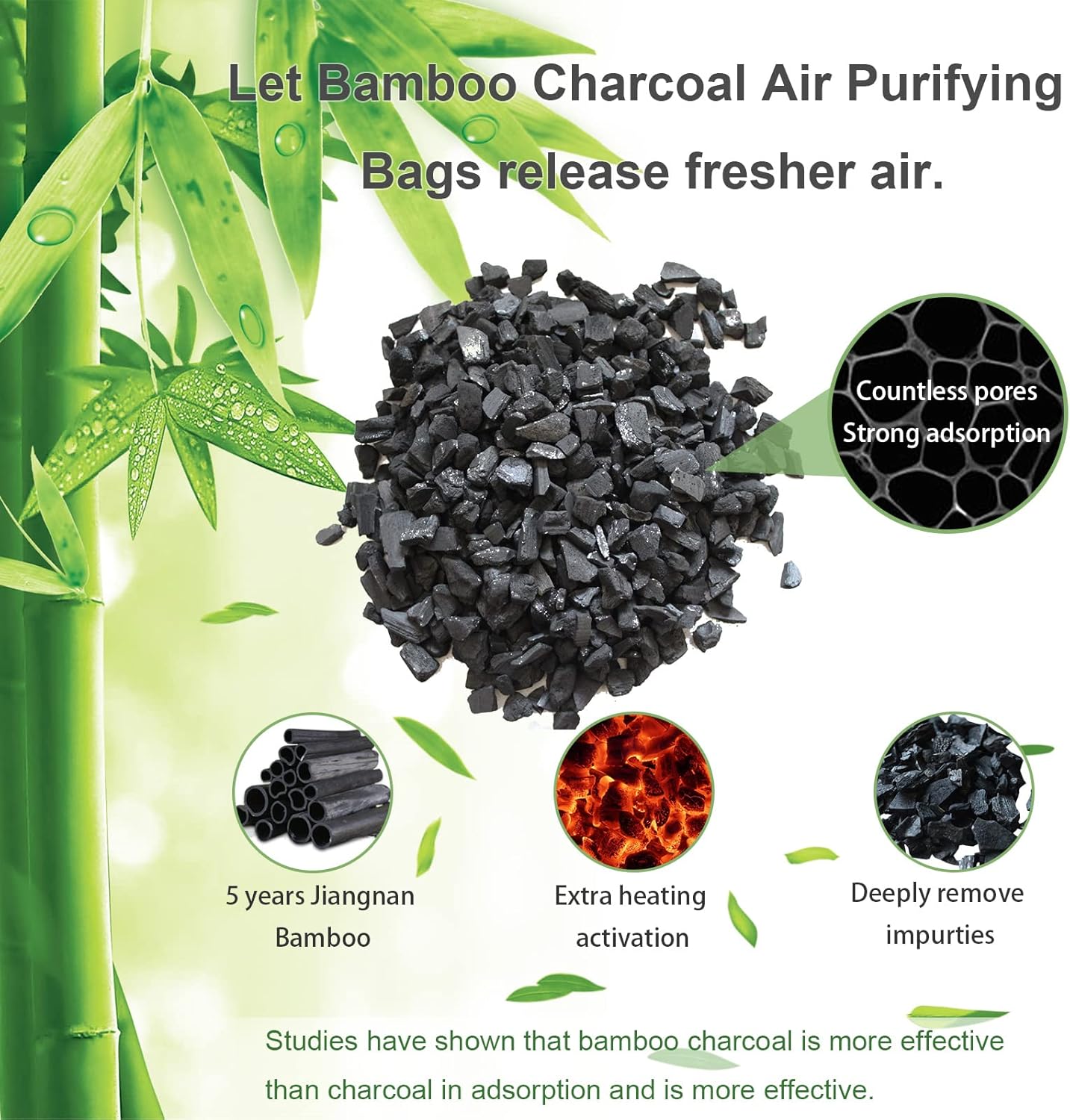 Bamboo Charcoal Bags Odor Absorber 20 Pack×50g Bamboo Charcoal Air Purifying Bags, for Car Air Fresheners, Odor Eliminator for Home，Shoe Deodorizer - Colorful-Activated Charcoal Odor Absorbers