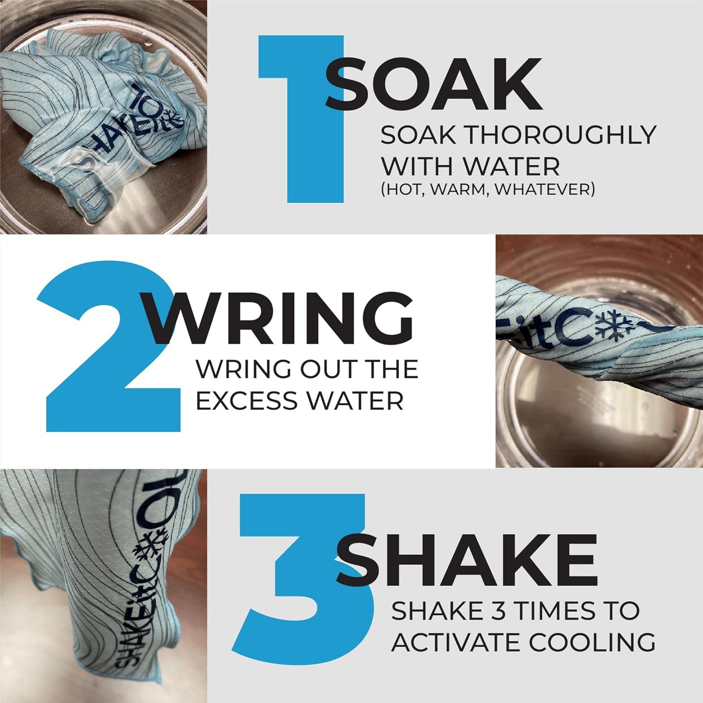 SHAKEitCOOL Original Cooling Towel – Be Cool in Style - Heat Relief, Soft, Lightweight, Sun Protection, Easy Clean - Perfect for Biking, Running, Yoga, Gym, Gardening - Berry