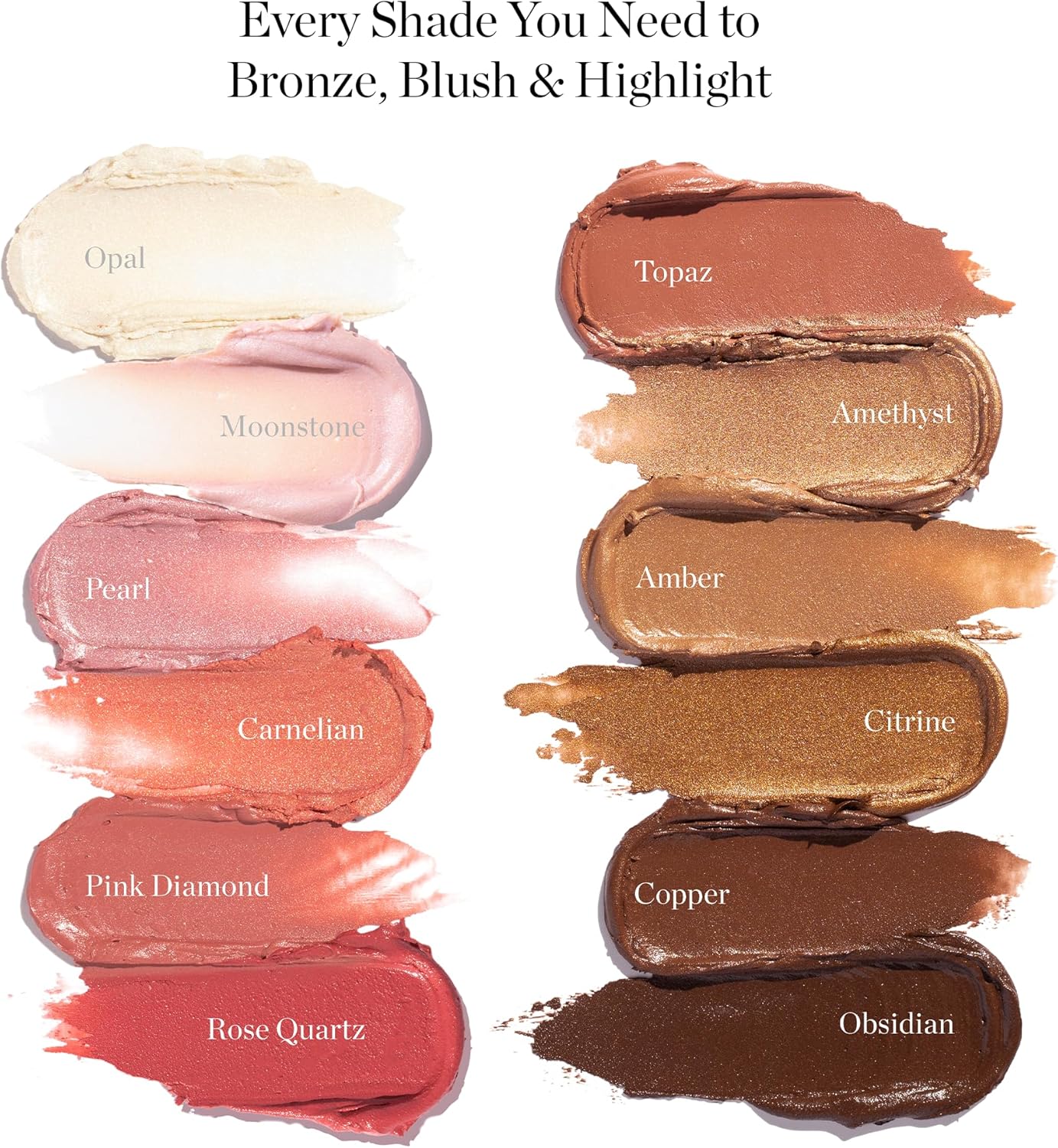 Ogee Face Stick Trio - Golden Contour Stick Makeup Collection - Certified Organic Bronzer, Blush Stick, and Highlighter Stick for a Flawless Look