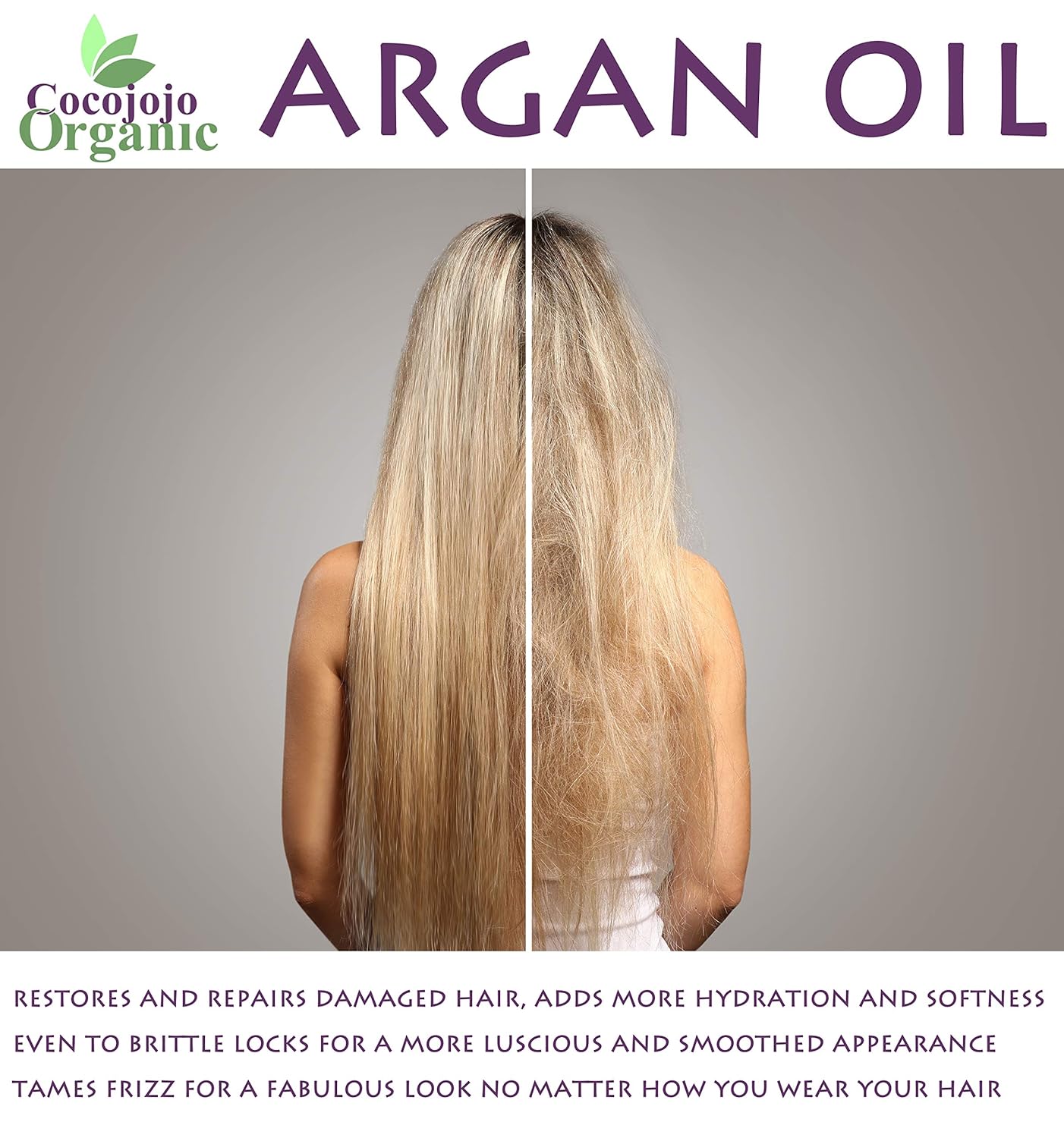cocojojo Pure Deodorized Argan Oil - All Natural - Moroccan Argan Oil - Filtered to Reduce Smell - Perfect for Skin, Face, Hair, Nails - Reduced Scent - (1 Gallon)