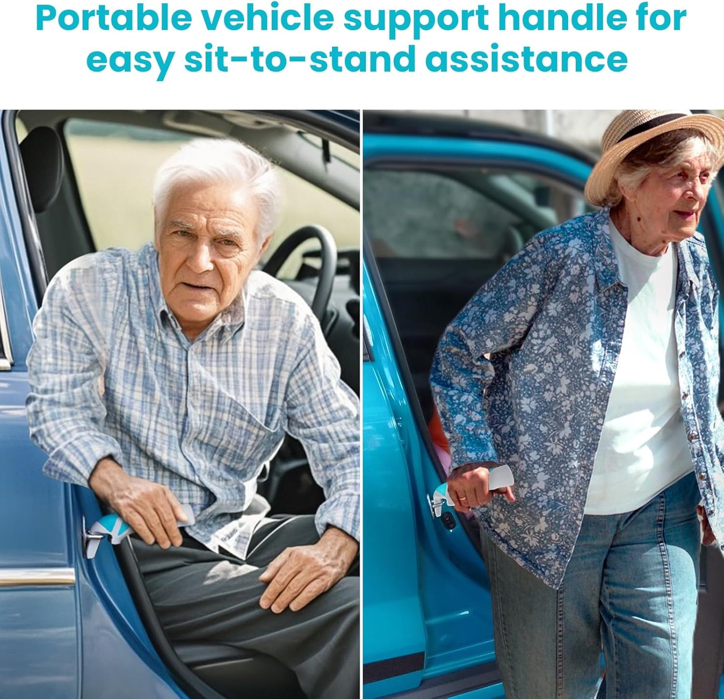 Car Handle Assist for Elderly: Standing Mobility Safety Tip Auto to Help Get Out - Portable Bar Car Support Handle for Elderly & Seniors & Handicap
