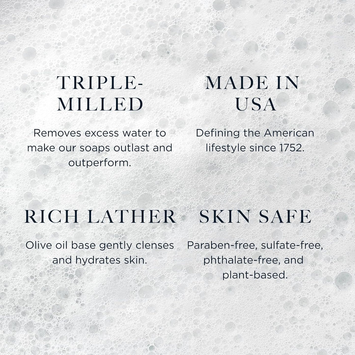 Caswell-Massey Natural Bar Soap Gift Set, Almond, Verbena, Lavender Scents, Triple-Milled Moisturizing Body Soap, Plant-Based for All Skin Types, Men, Women, Made in USA, 3 Bars, 5.8 oz Each