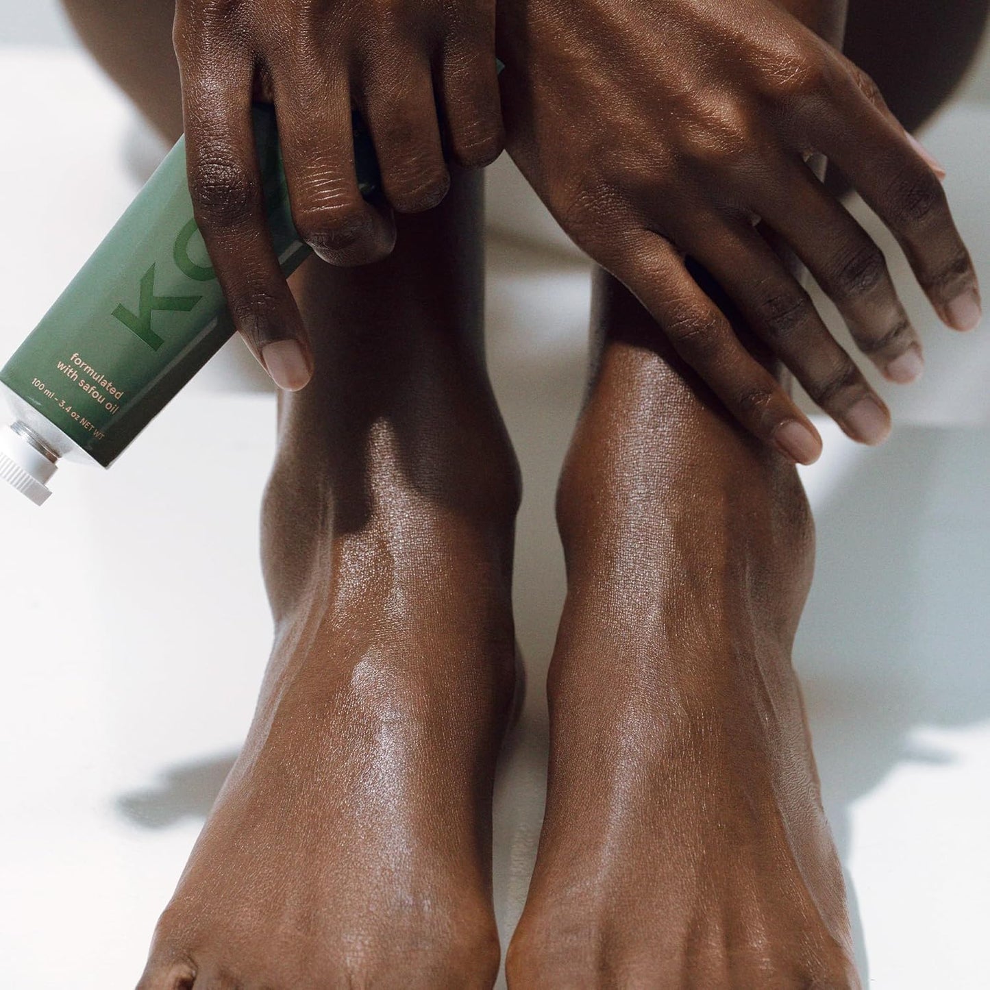 KOBA Bottom Up Foot Cream - Moisturizer for Women & Men - Hydrating - Normal to Very Dry Skin - Zesty, Woody, & Spicy Fragrance - Natural - Vegan - Shea Butter - Safou Oil - Sweet Almond Oil (100 ml)