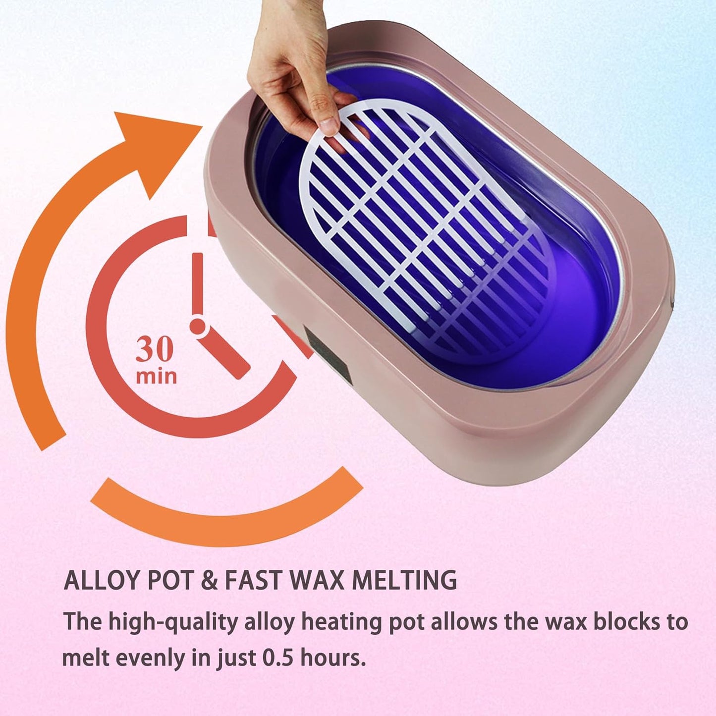 Paraffin Wax Machine for Hands and Feet – 4000ml Paraffin Wax Bath for Skin Brightening & Even Tone – Moisturizing & Softening Treatment for Dull Skin on Hands, Knees, Elbows