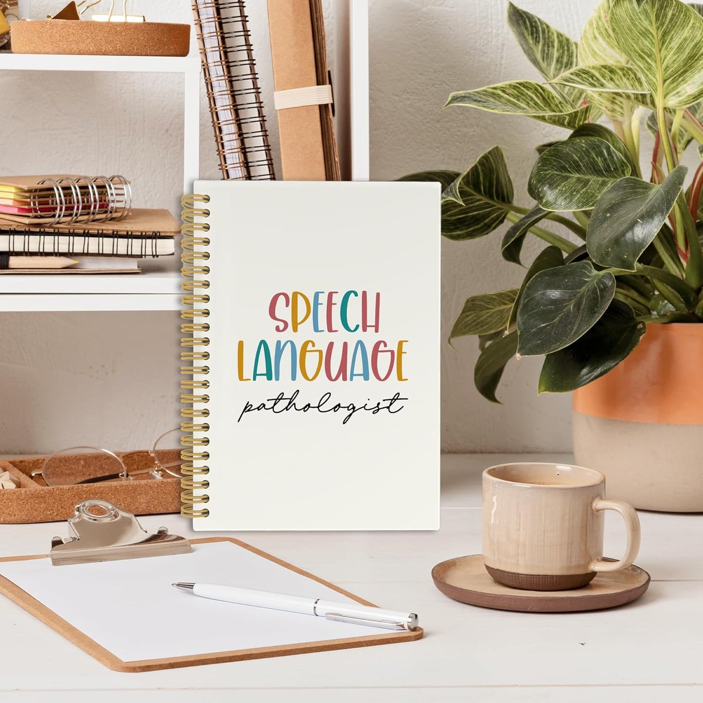 Speech Therapy Gifts Journal Notebook, School Psychologist, Speech Therapist Gift for Mental Health, School Counselor Hardcover Spiral Notebook 5.5x8.3 Inch