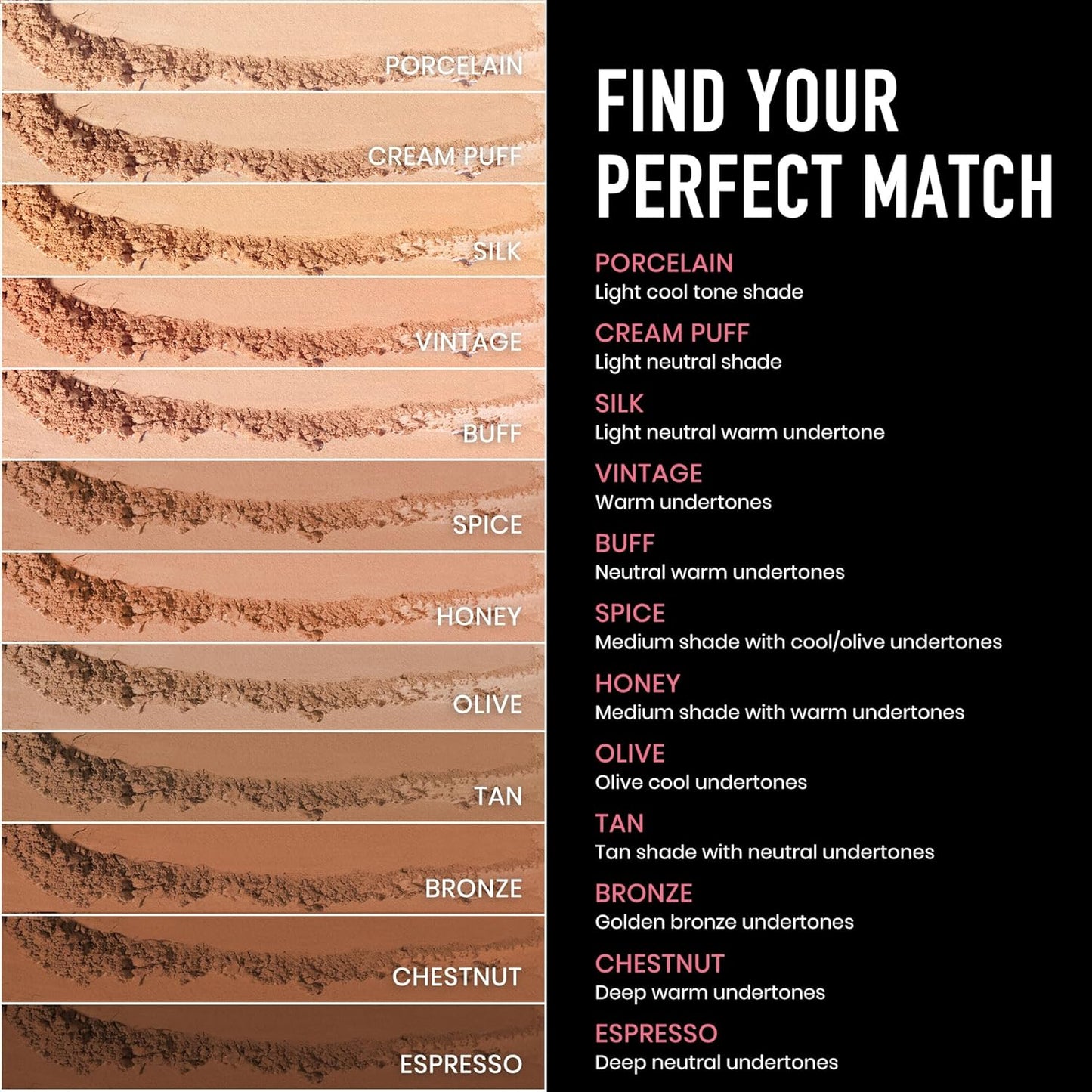 Frankie Rose Cosmetics Powder Foundation – Full Coverage Face Powder For Pores & Imperfections, Evens Out Skin Tone & Shine-Control | 58 Grams (Buff)