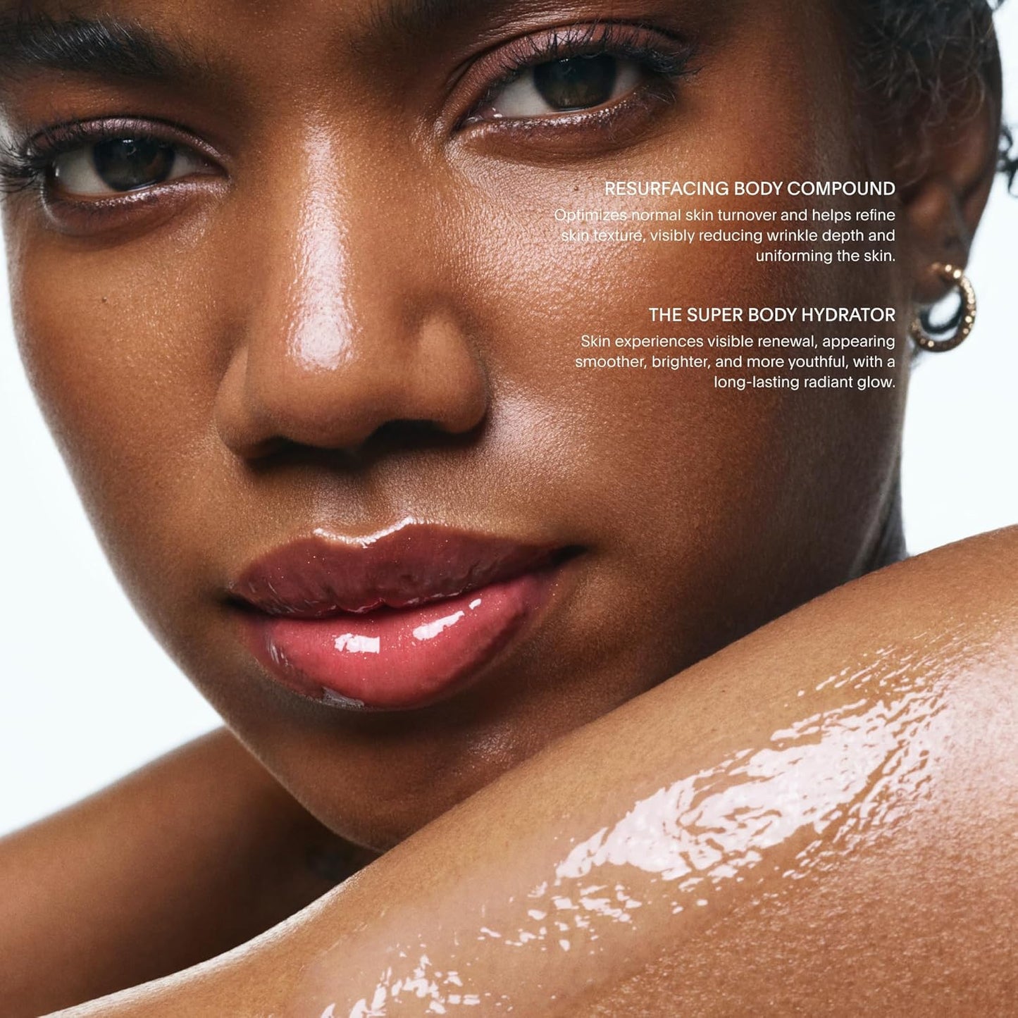 U Beauty Resurfacing Body Compound - Anti-Aging Aha Body Serum and The Super Body Hydrator - Hyaluronic Acid Cream Body Travel Set