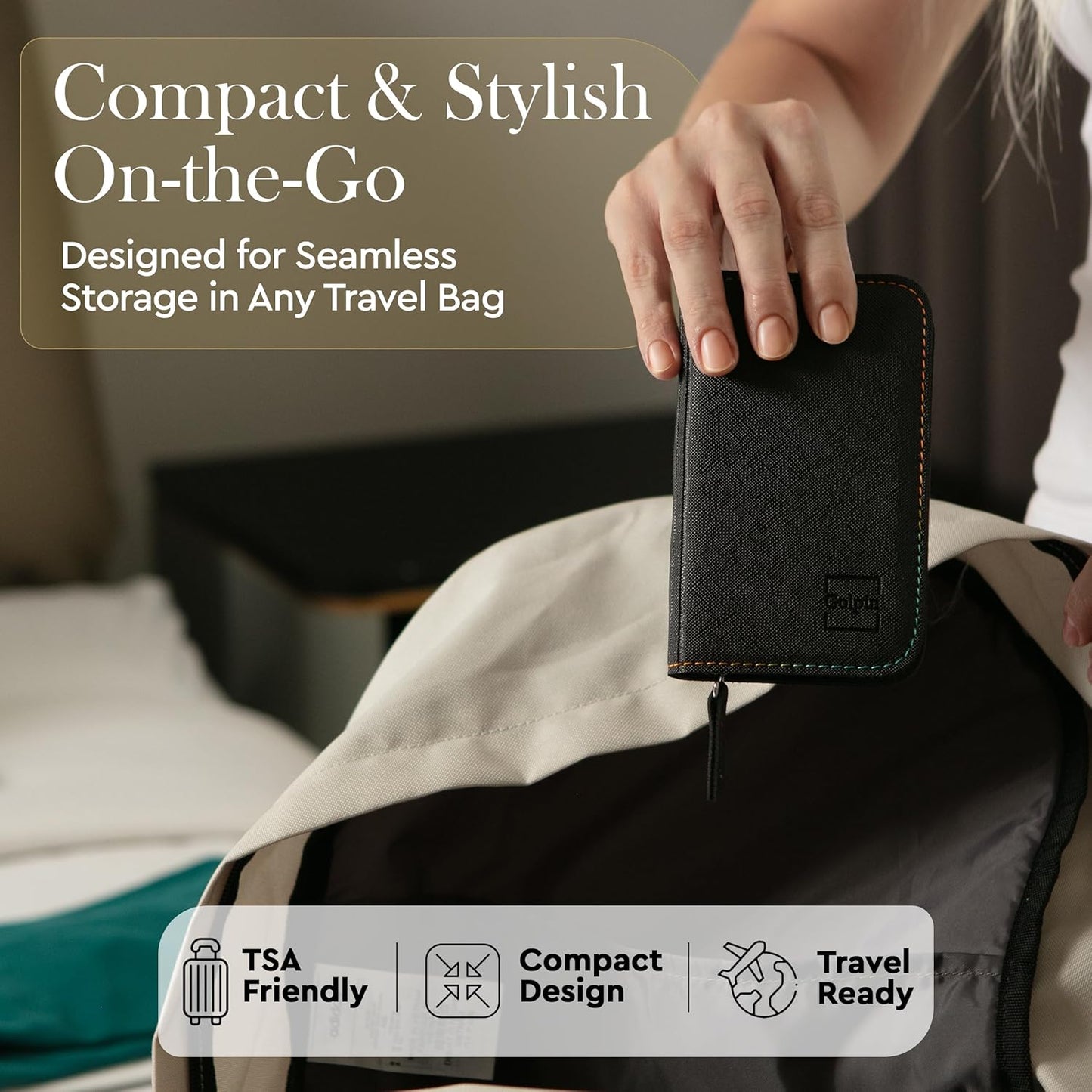 9 Pcs Manicure Kit for Men & Women – Stainless Steel Tools with Travel Nail Kit Case, Nail Clippers, Cuticle Pusher, File, Gift Ready Women & Mens Manicure Set (Black)