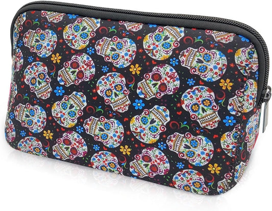 Cosmetic Bag Waterproof Neoprene Zipper Pouch Travel Portable Toiletry Makeup Bags Organizer Case for Women and Girls
