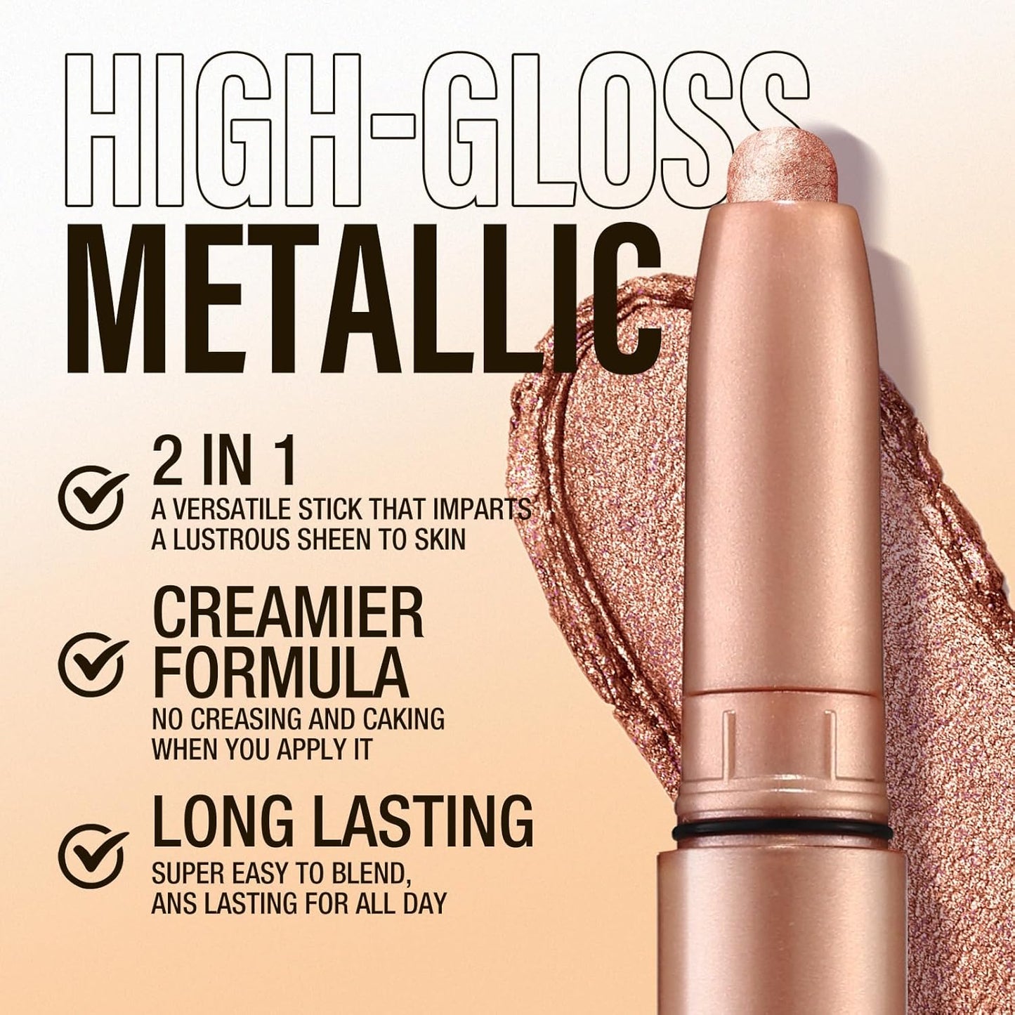 Jolilab Eyeshadow Stick Set, 4 Colors Matte Professional Bright-Colored Contouring and Highlight Stick, Cream Waterproof Long Lasting High Pigmented Eye Shadow. (4, 18+21+22+23)