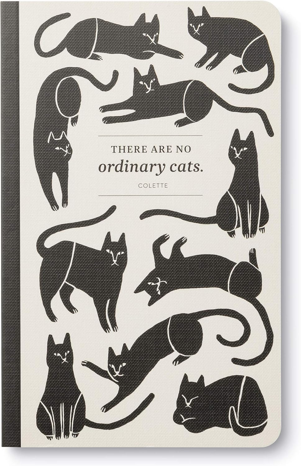 Compendium Softcover Journal - There are no ordinary cats. – A Write Now Journal with 128 Lined Pages, 5″W x 8″H