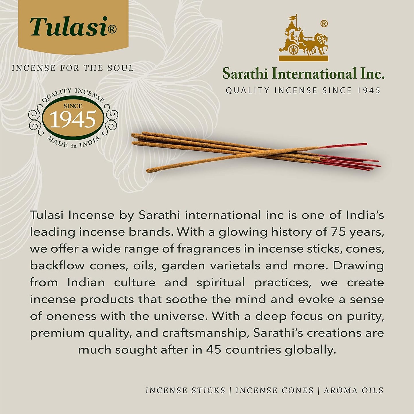 Tulasi Backflow Incense Cones with Natural Oils, Scents Set of 12 Fragrances (120 Cones) Calming Home Aromatherapy, Yoga, Meditation, Relaxing, Mixed Scents with Natural Oils